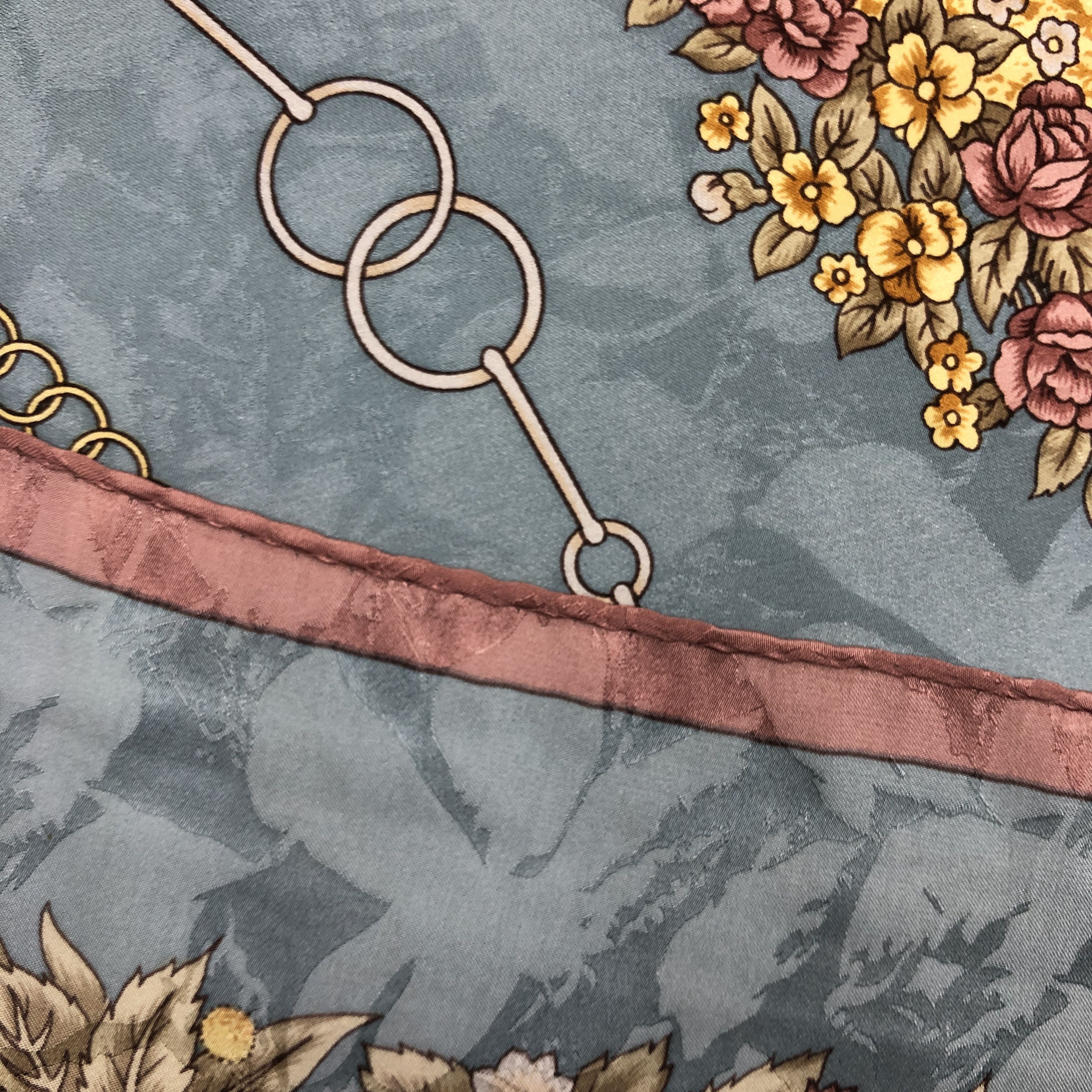 Japanese Brand Vintage EFF SILK Scarf Twill Stole Wraps Scarves - GF60066 Size ONE SIZE - 7 Thumbnail