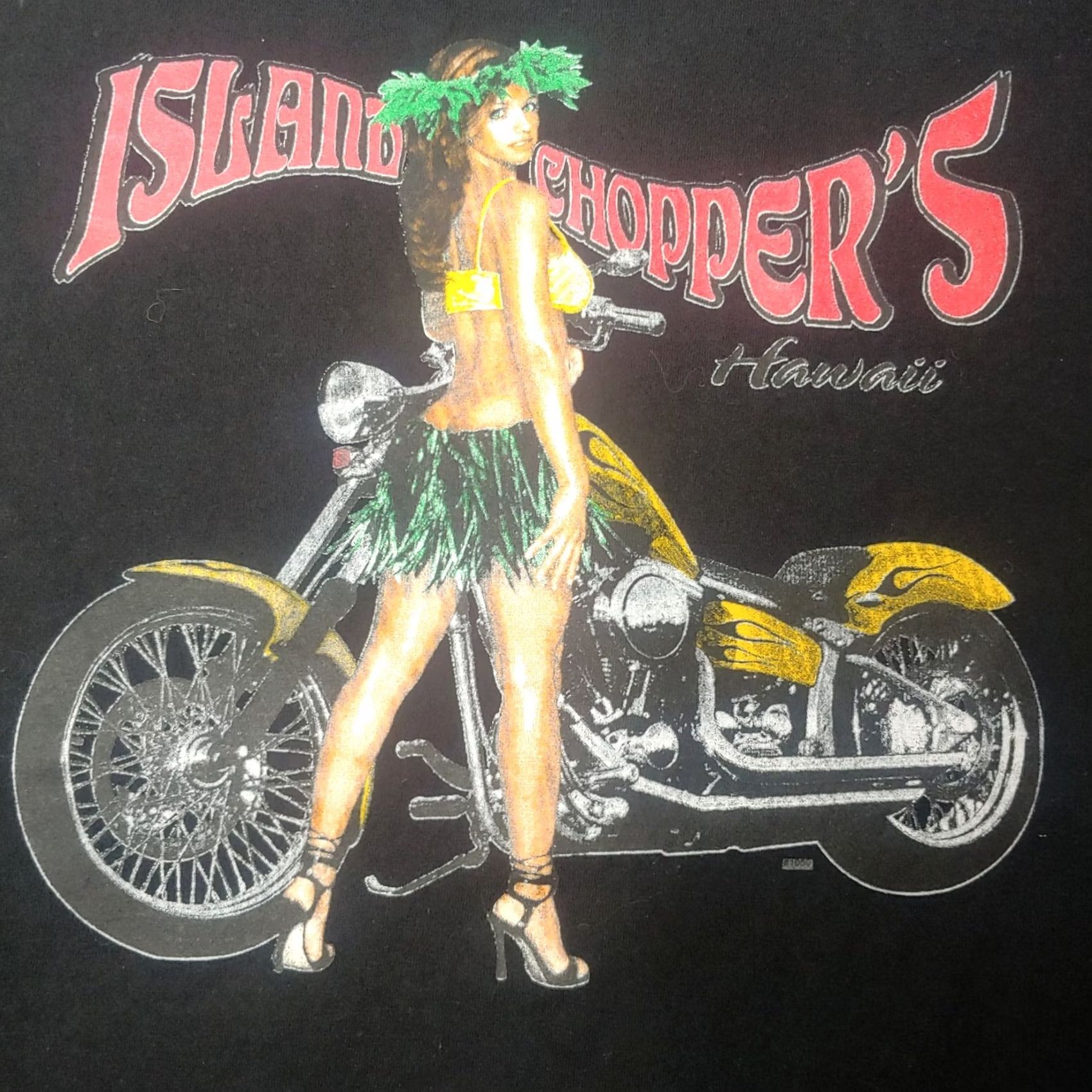 Disney Island Choppers Hawaii Disney Store Shirt XL Organic Cotton Hula Dancer Girl Size US XL / EU 56 / 4 - 2 Thumbnail