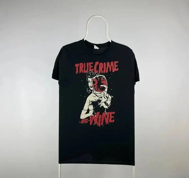 Band Tees True crime and wine T-shirt lady size M vintage band tee Size US M / EU 48-50 / 2 - 1 Thumbnail
