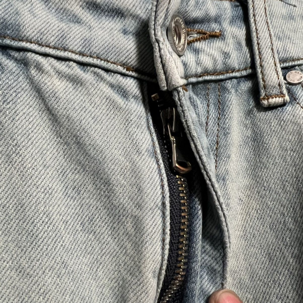 Who Decides War Who Decides War Extended Hem Embroidered Denim Size US 26 / EU 42 - 6 Thumbnail