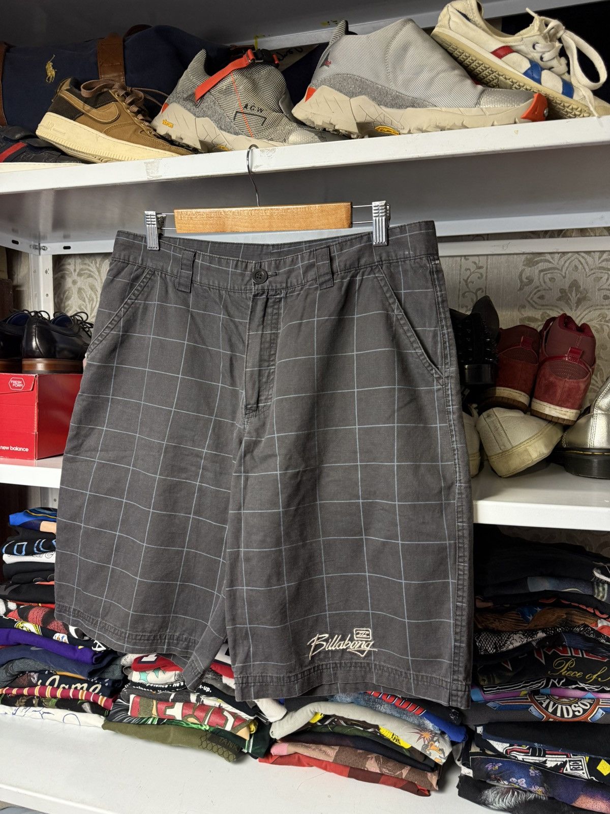 Billabong Vintage Billabong Striped Shorts Streetwear Style Size 34 Size US 34 / EU 50 - 2 Thumbnail