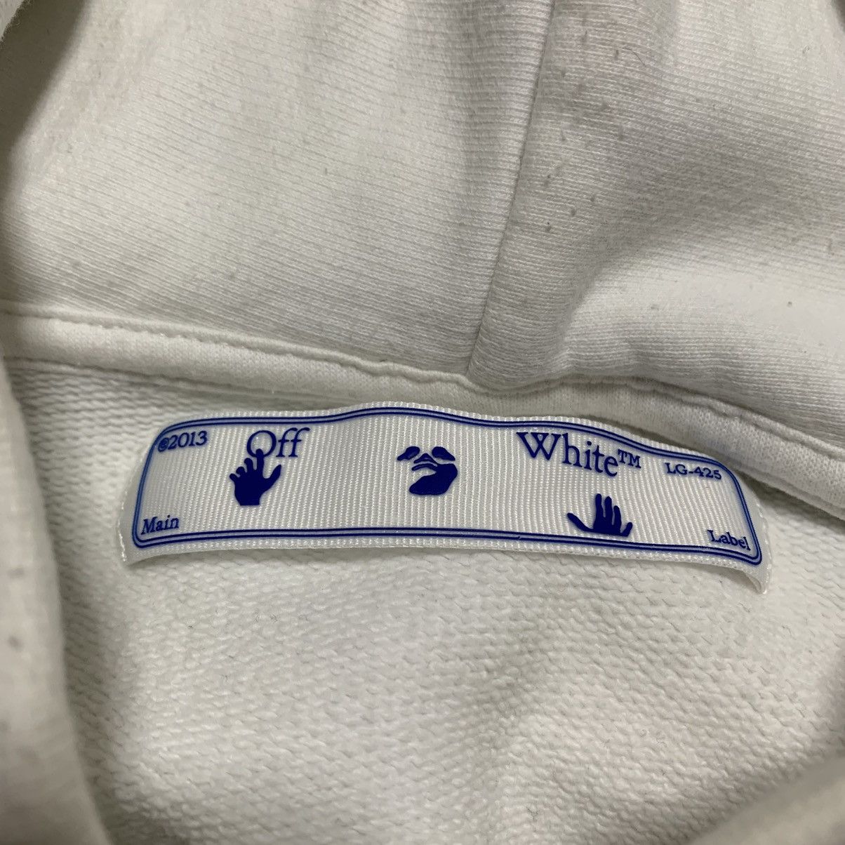 Off-White Off White Medium Pascal Arrows White Hoodie Virgil Abloh Size US M / EU 48-50 / 2 - 8 Thumbnail