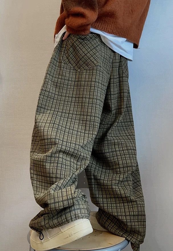 Japanese Brand × Vintage Outdoor retro y2k plaid check pattern baggy pants Size US 28 / EU 44 - 4 Thumbnail