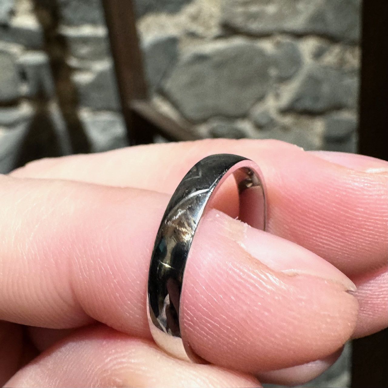 Hermes Hermès Ever Herakles White Gold Band Ring EU 58 Men's Size ONE SIZE - 12 Thumbnail