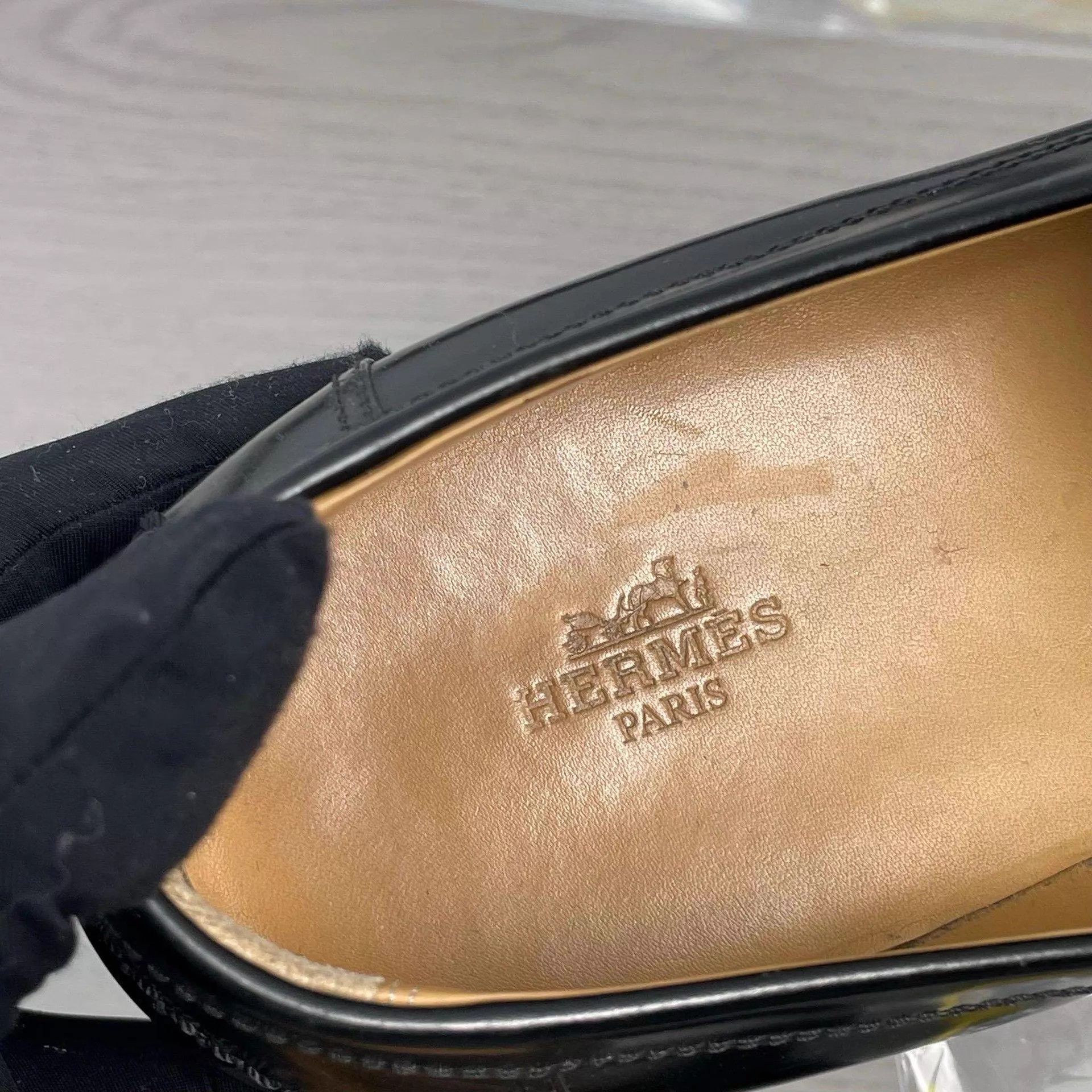 Hermes Hermès Calfskin Leather Sneakers 41 Black Size US 8 / EU 41 - 7 Thumbnail