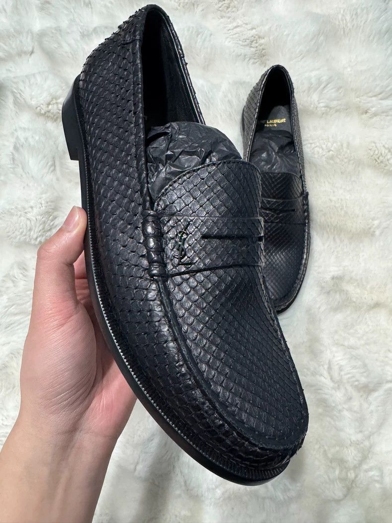 Saint Laurent Paris saint Laurent parisRare Leather Men's Loafers Leather Shoe Size US 9 / EU 42 - 1 Thumbnail