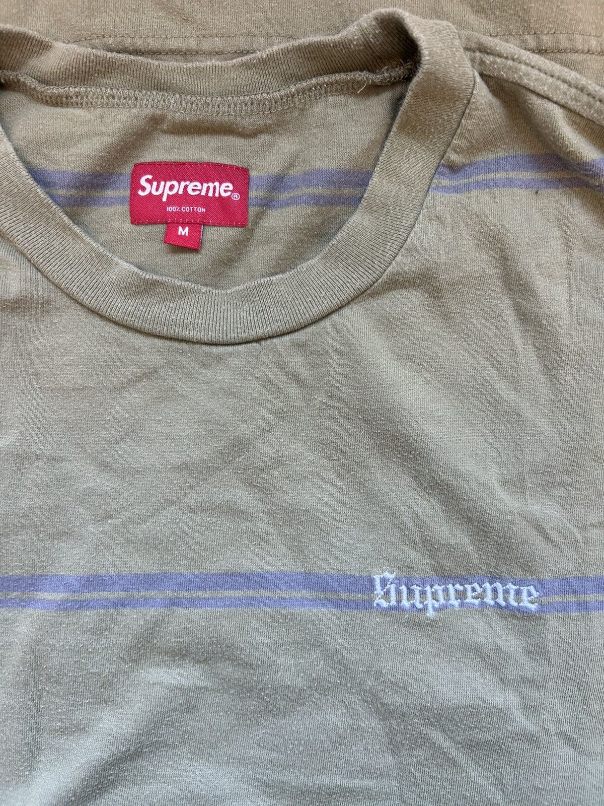 Supreme Supreme striped long sleeve top Size US M / EU 48-50 / 2 - 3 Thumbnail