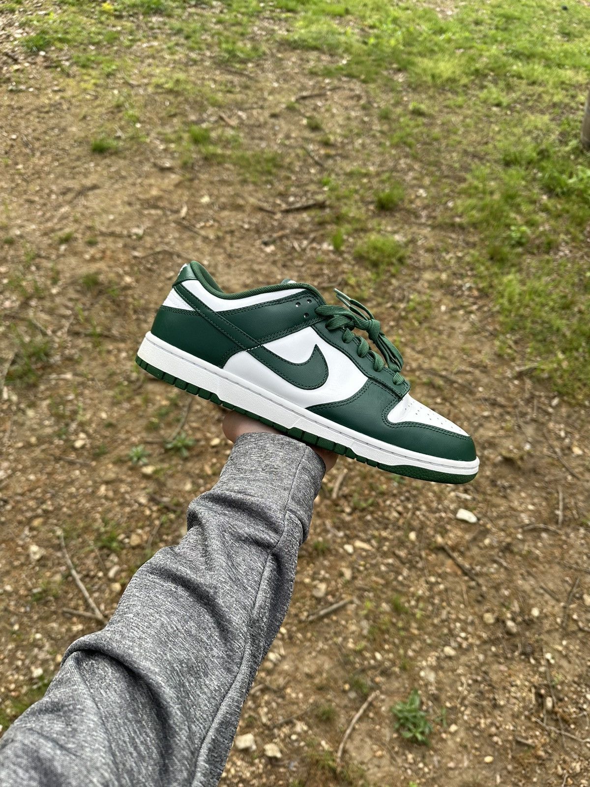Pre-owned Jordan Nike Dunk Shoes In Green