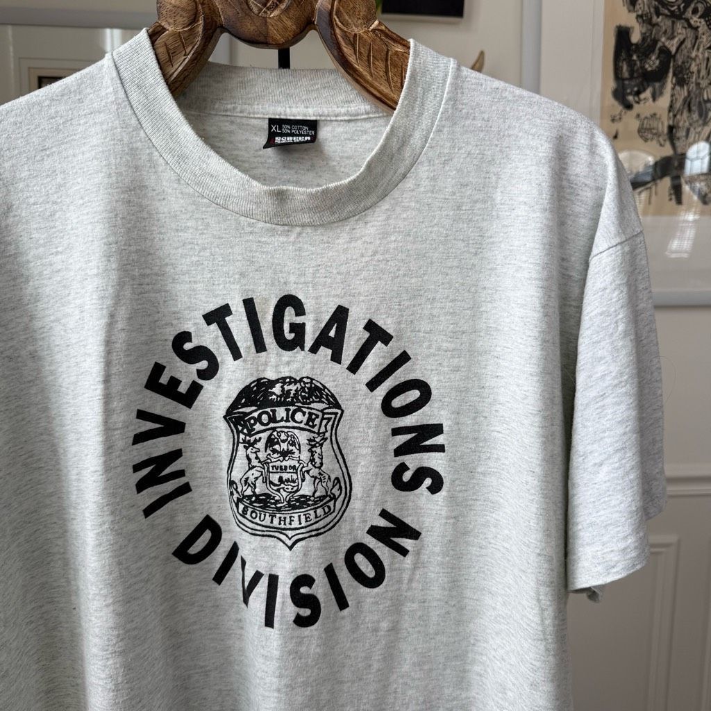 Vintage Vintage 90s Southfield Police Investigations Division Single Size US XL / EU 56 / 4 - 1 Thumbnail