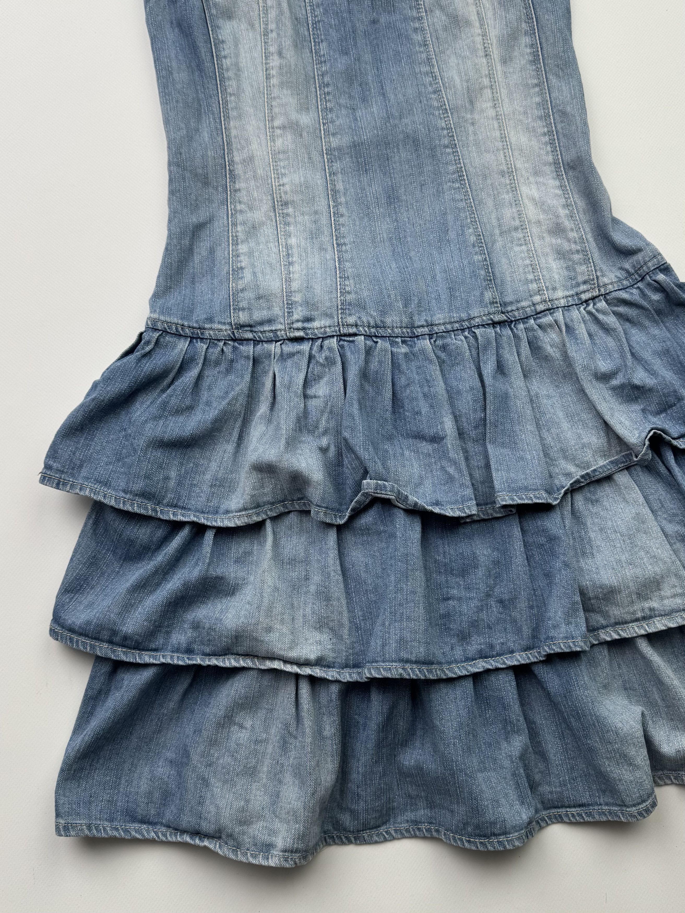 Vintage Vintage Mini Dress B552(V424)E2 Size S / US 4 / IT 40 - 3 Thumbnail
