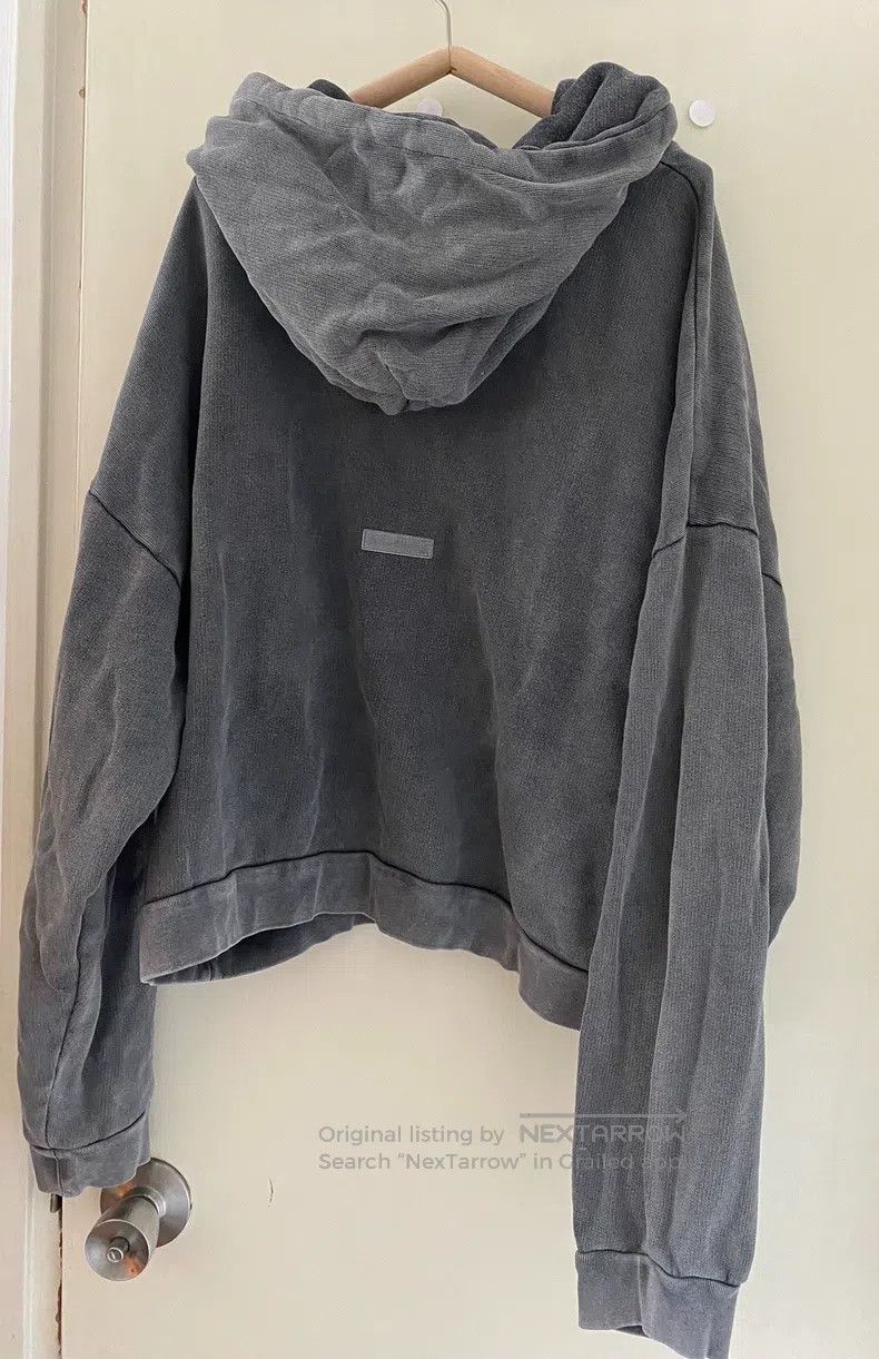 Acne Studios Hooded Washed Gray Sweatshirt