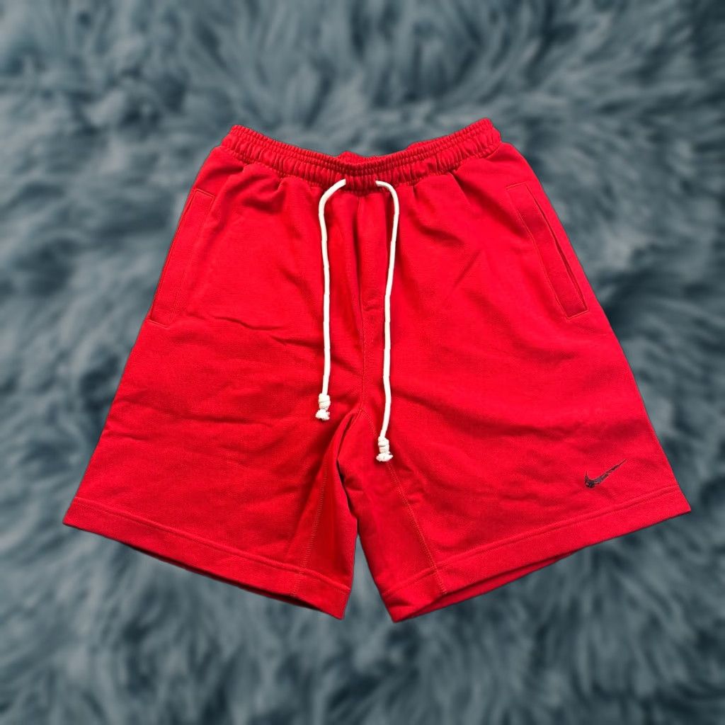 Nike NEW Nike Shorts Mens Small Red Basketball French Terry Dri Fit Standard Issue Size US 29 - 1 Thumbnail