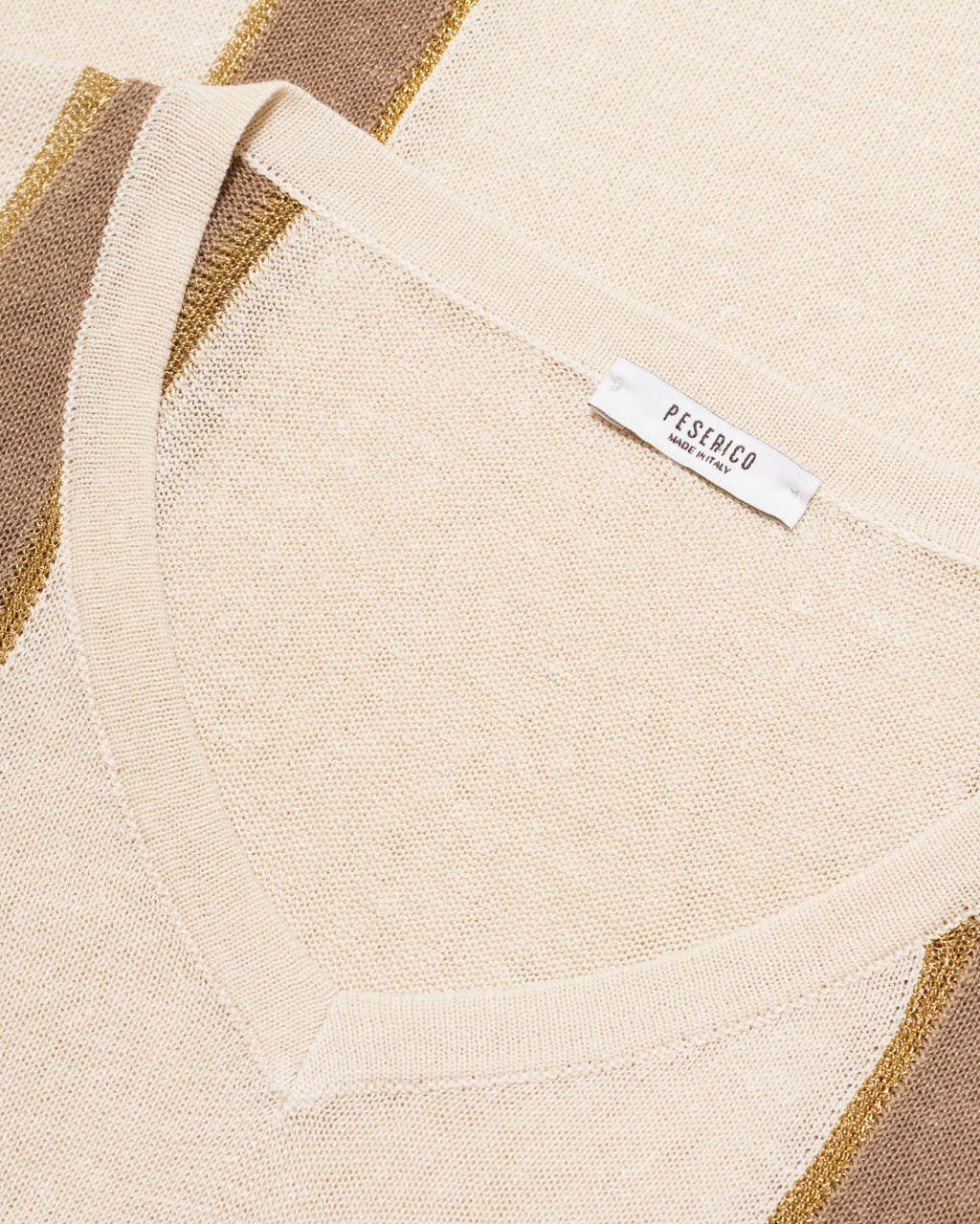Peserico Peserico Linen Cotton Lurex Knit Top — IT42 / S-M Size M / US 6-8 / IT 42-44 - 2 Thumbnail