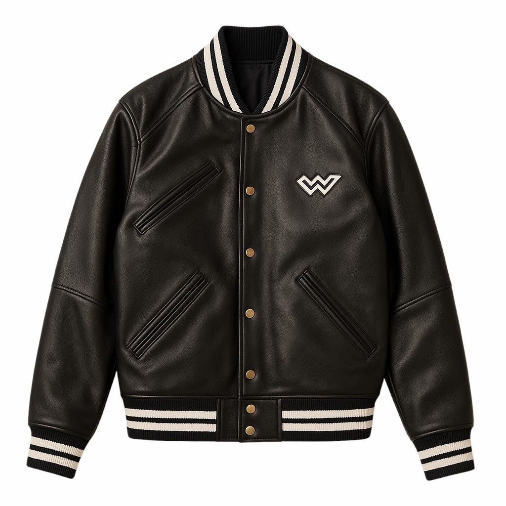 Vintage Wleti Zeus Black Vegan Leather Jacket Size US M / EU 48-50 / 2 - 1 Thumbnail