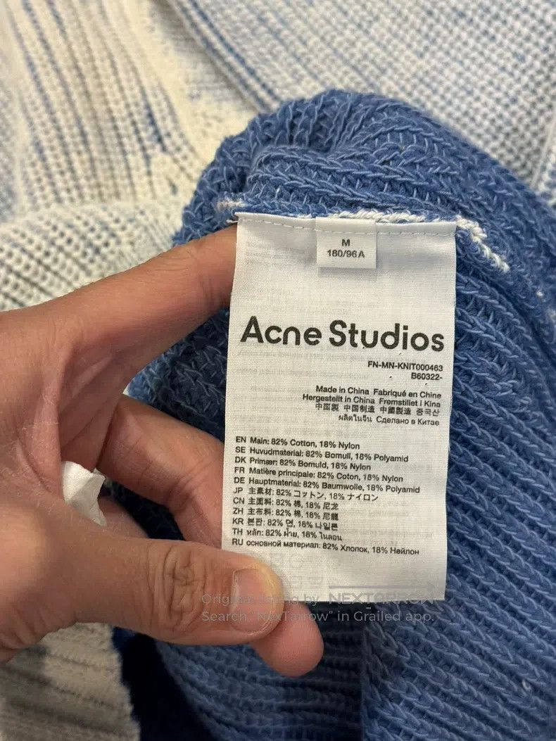 Acne Studios Acne Studios 24FW Round Neck Loose Long Sleeve Sweater Size US M / EU 48-50 / 2 - 4 Thumbnail