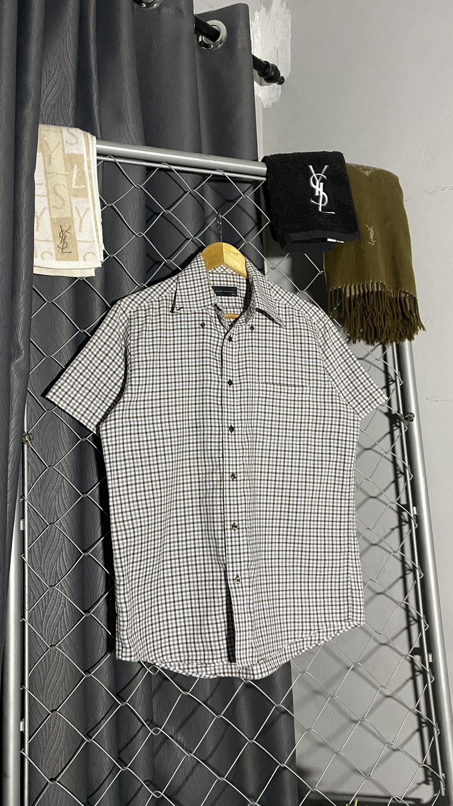 Kansai Yamamoto KANSAI YAMAMOTO SHIRT SMALL CHECKERED Size US M / EU 48-50 / 2 - 1 Thumbnail