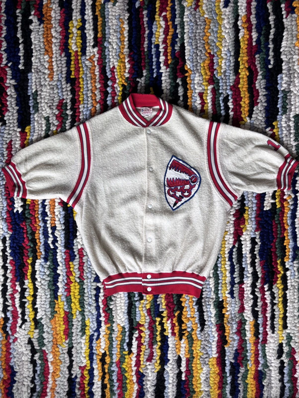 Levi's Vintage Clothing 1950s Vintage Varsity Snap Shirt Oregon Size US L / EU 52-54 / 3 - 1 Thumbnail