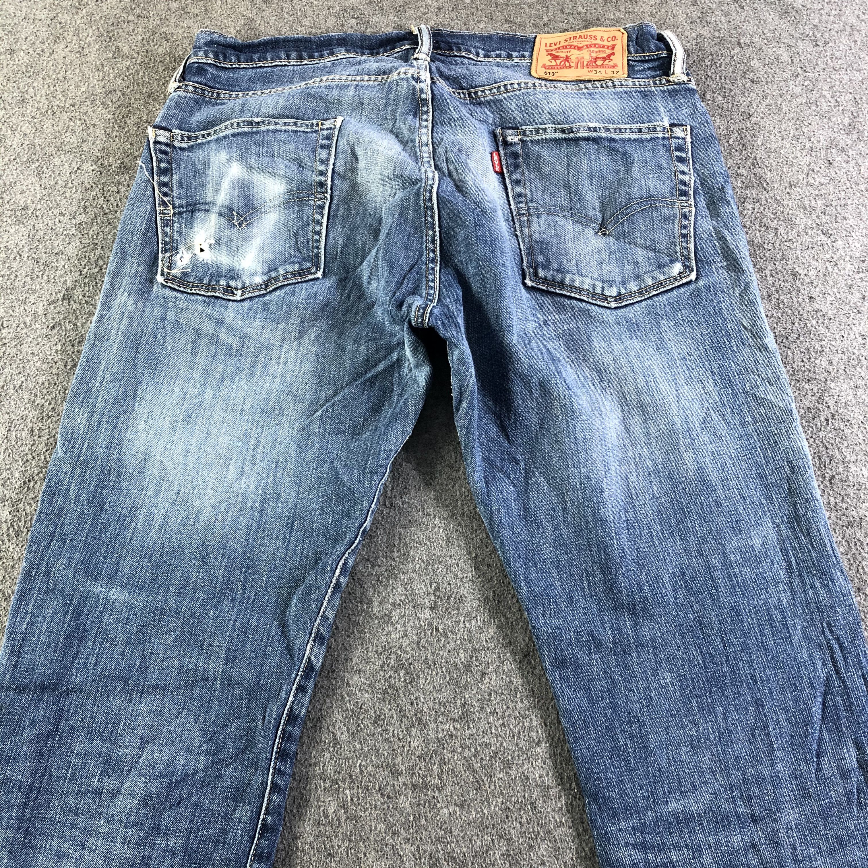 Levi's Vintage Blue Wash Levis 513 Jeans-J4351 Size US 33 - 4 Thumbnail