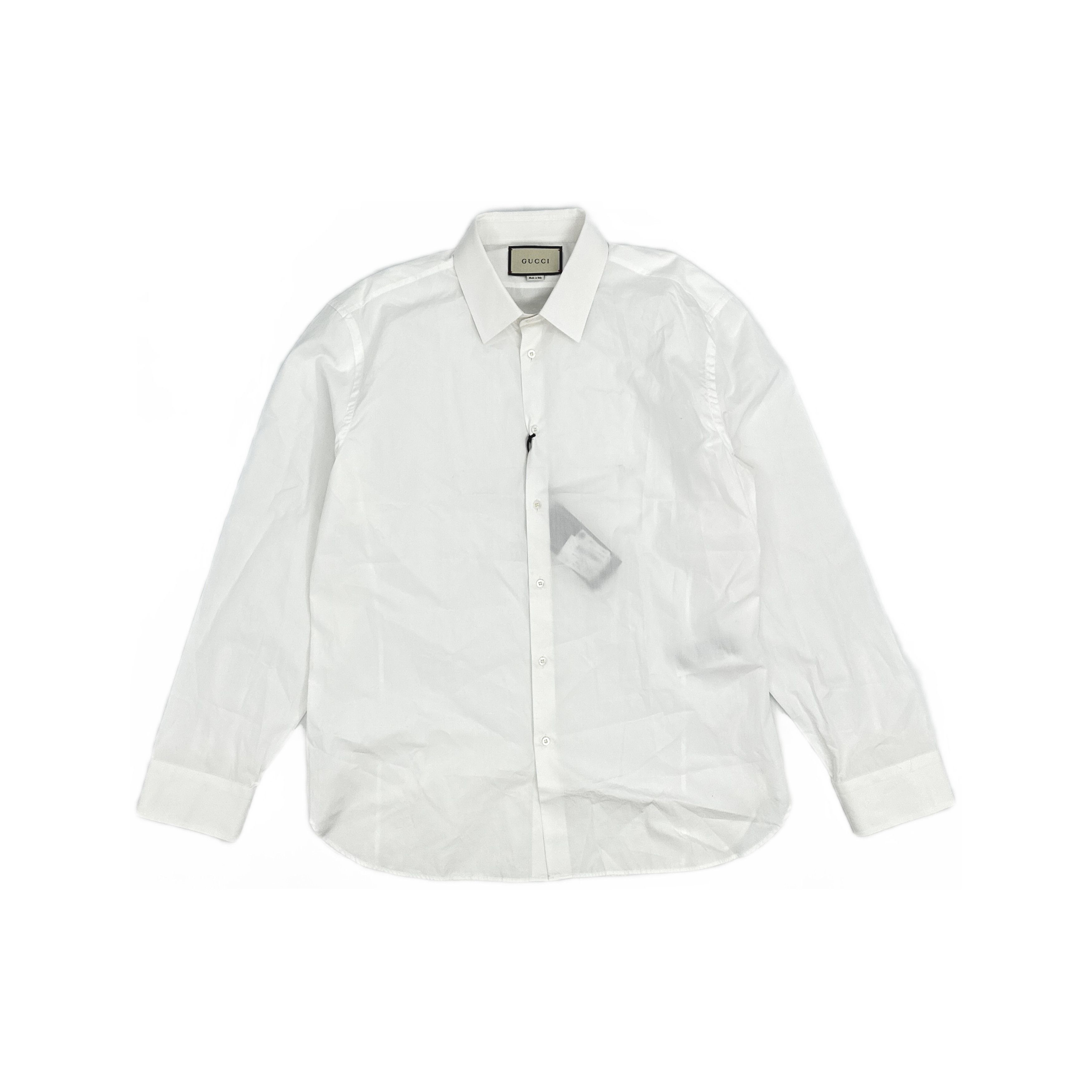 Gucci Gucci Poplin Button Up Shirt Size 18 Size US XL / EU 56 / 4 - 1 Thumbnail