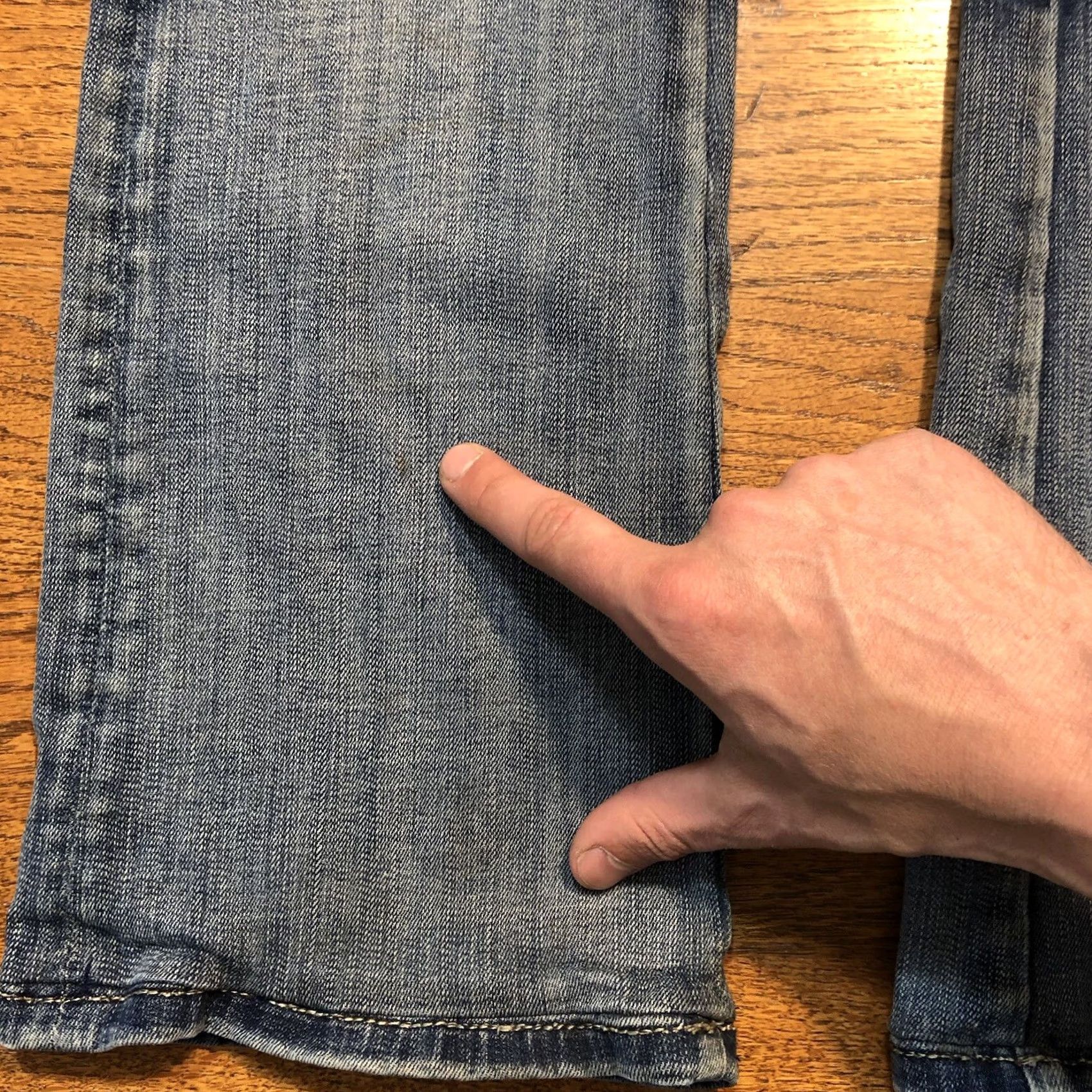 Arrow Cowgirl Tuff Jeans Blue Denim Bootcut 27 X 30 Inseam Arrow Head Hemmed Size 27" / US 4 / IT 40 - 6 Thumbnail