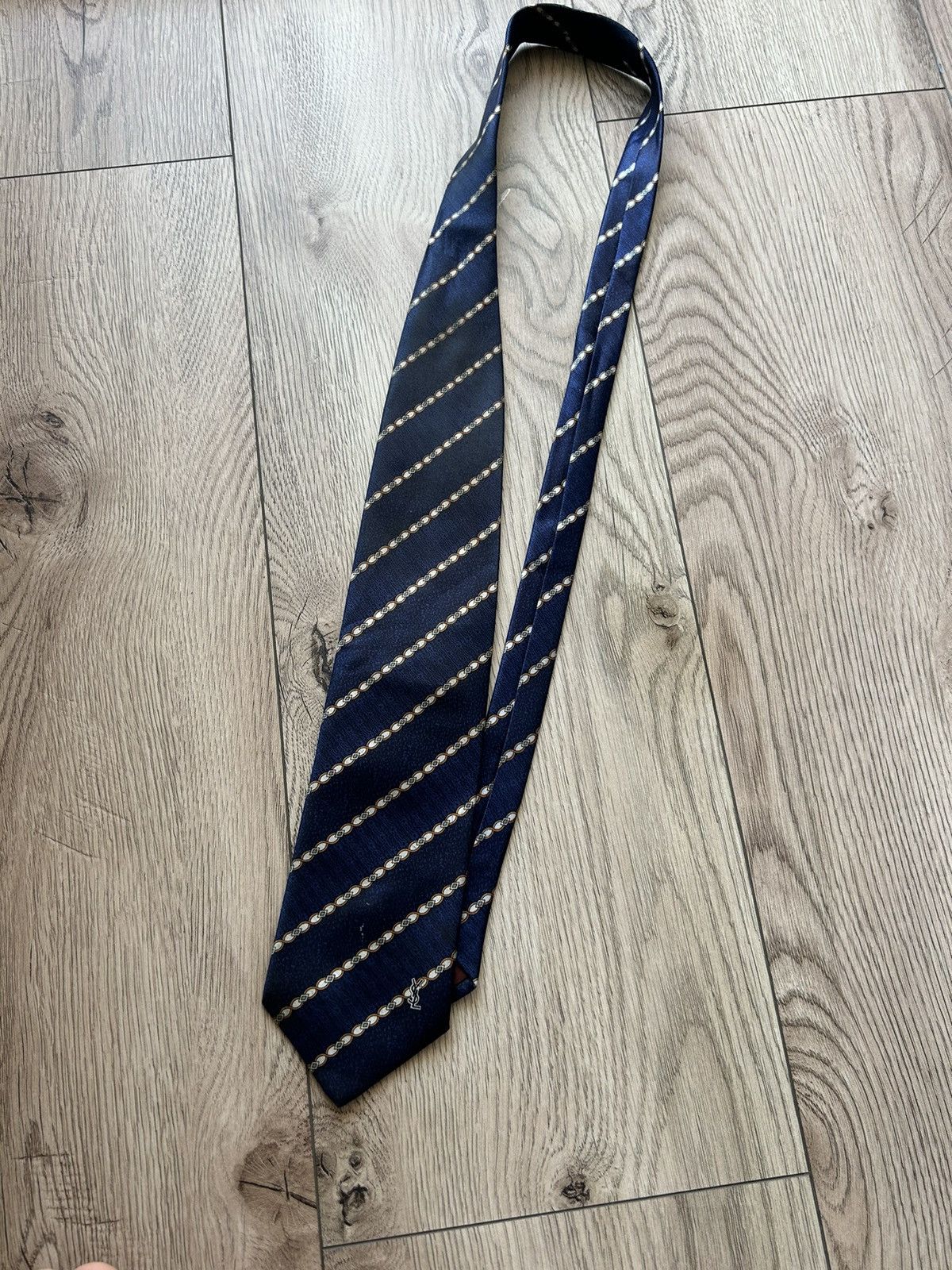 Vintage × Yves Saint Laurent Yves Saint Laurent Silk Pattern Tie Vintage Size ONE SIZE - 1 Thumbnail