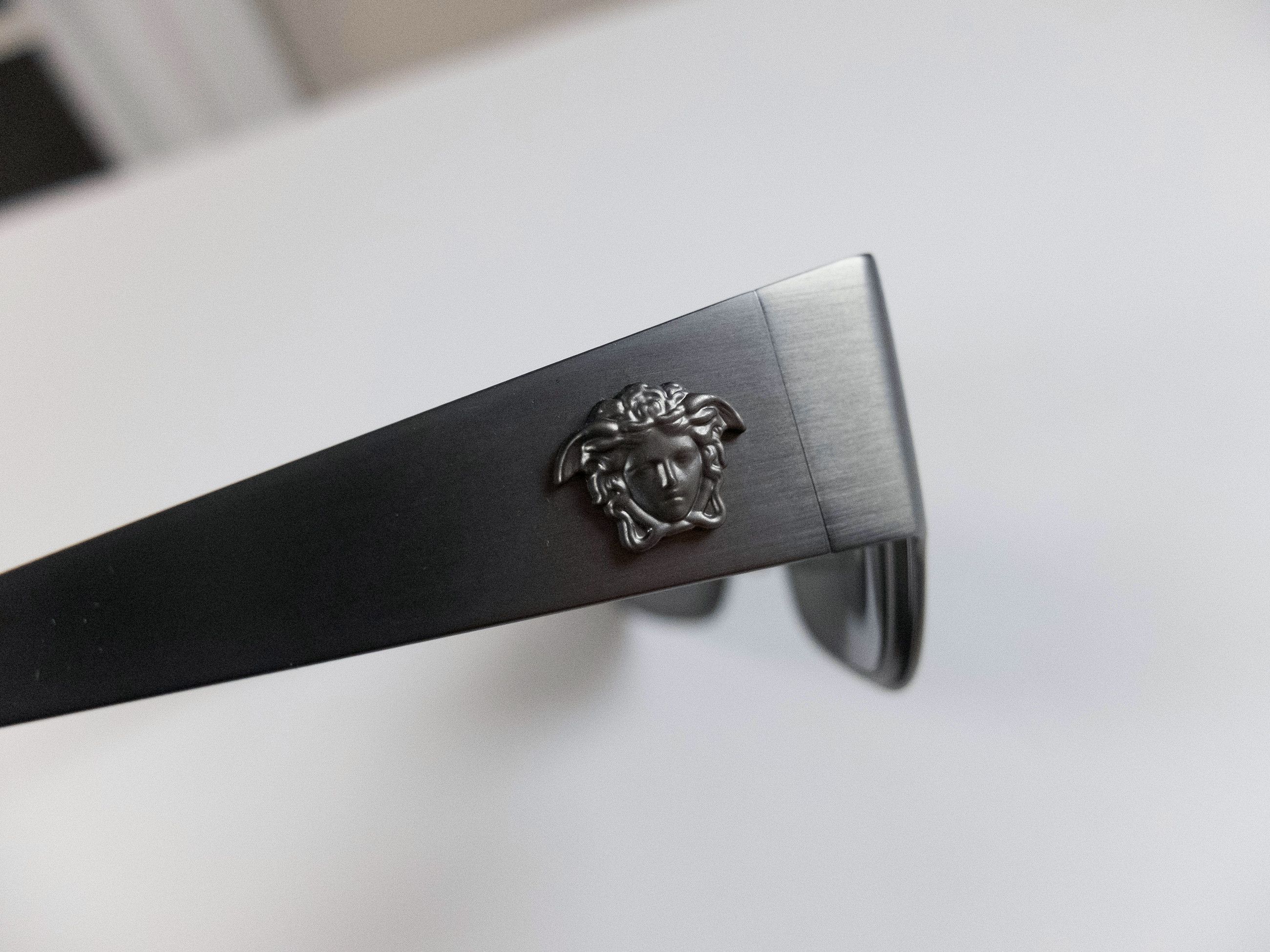 Versace VERSACE La Medusa metallic metal rectangle sunglasses Size ONE SIZE - 6 Thumbnail