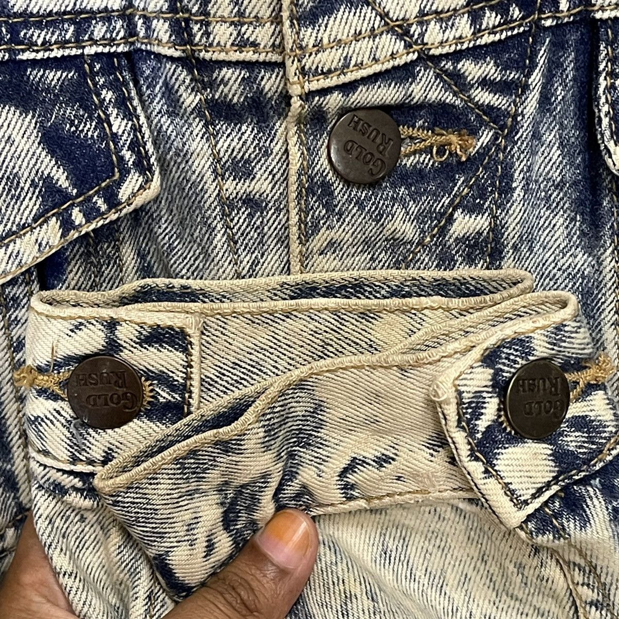 Edwin × Vintage 90s Gold Rush By Edwin Acid Wash Trucker Denim Jacket Size US M / EU 48-50 / 2 - 9 Thumbnail