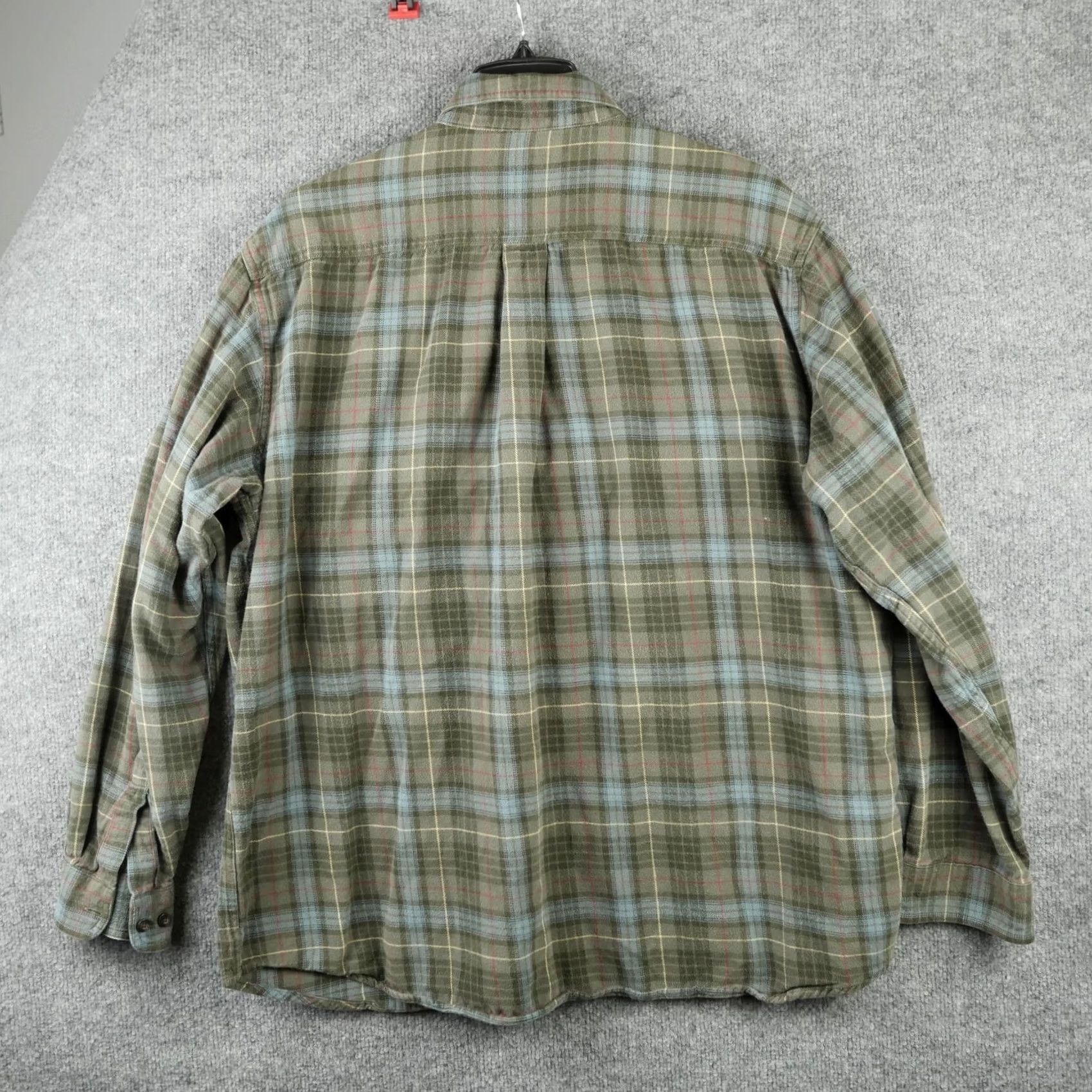 Vintage LL Bean Shirt Mens XL Green Plaid Flannel Button-Down Long Sleeve Casual Size US XL / EU 56 / 4 - 5 Thumbnail
