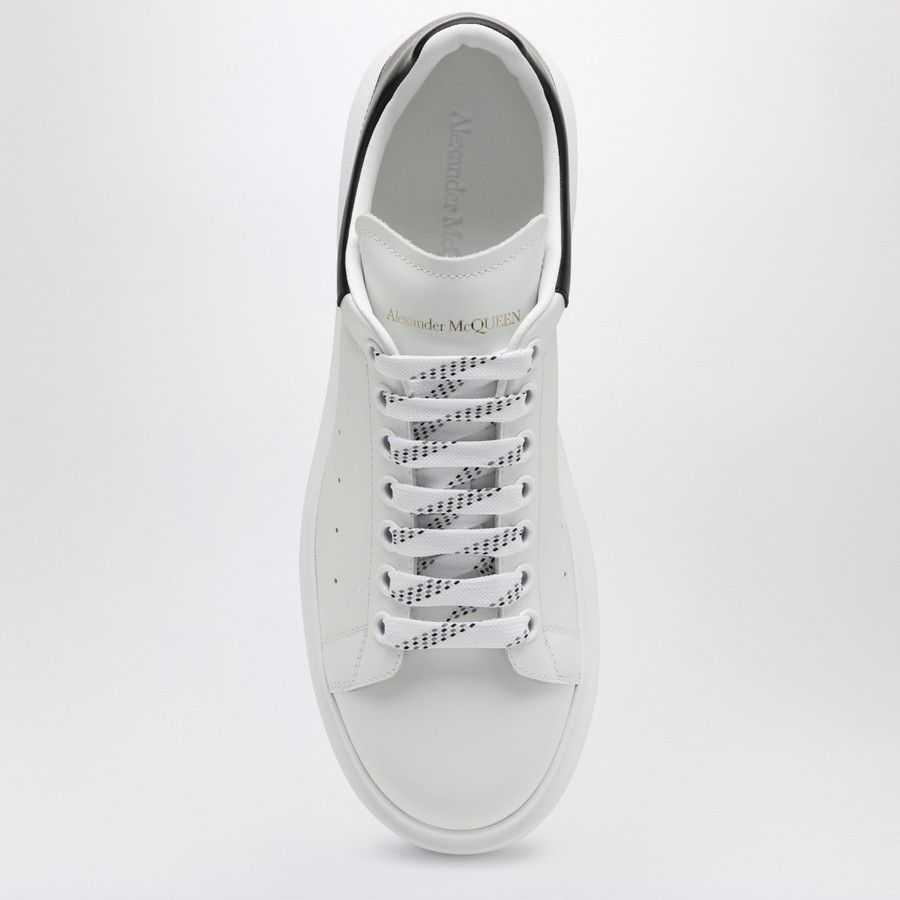 Alexander McQueen o1d2blof0126 Oversize Low-Top Sneakers in White/Black Size US 11.5 / EU 44-45 - 3 Thumbnail