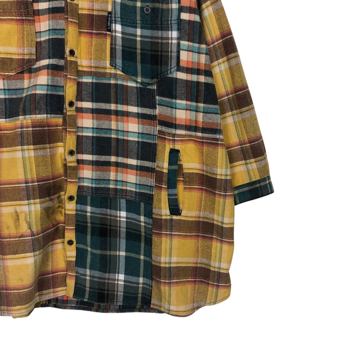 Hysteric Glamour 🔥VINTAGE SHIRT BUTTON JACKET PATCHWORK TARTAN DRUG STORE’S Size US L / EU 52-54 / 3 - 7 Thumbnail