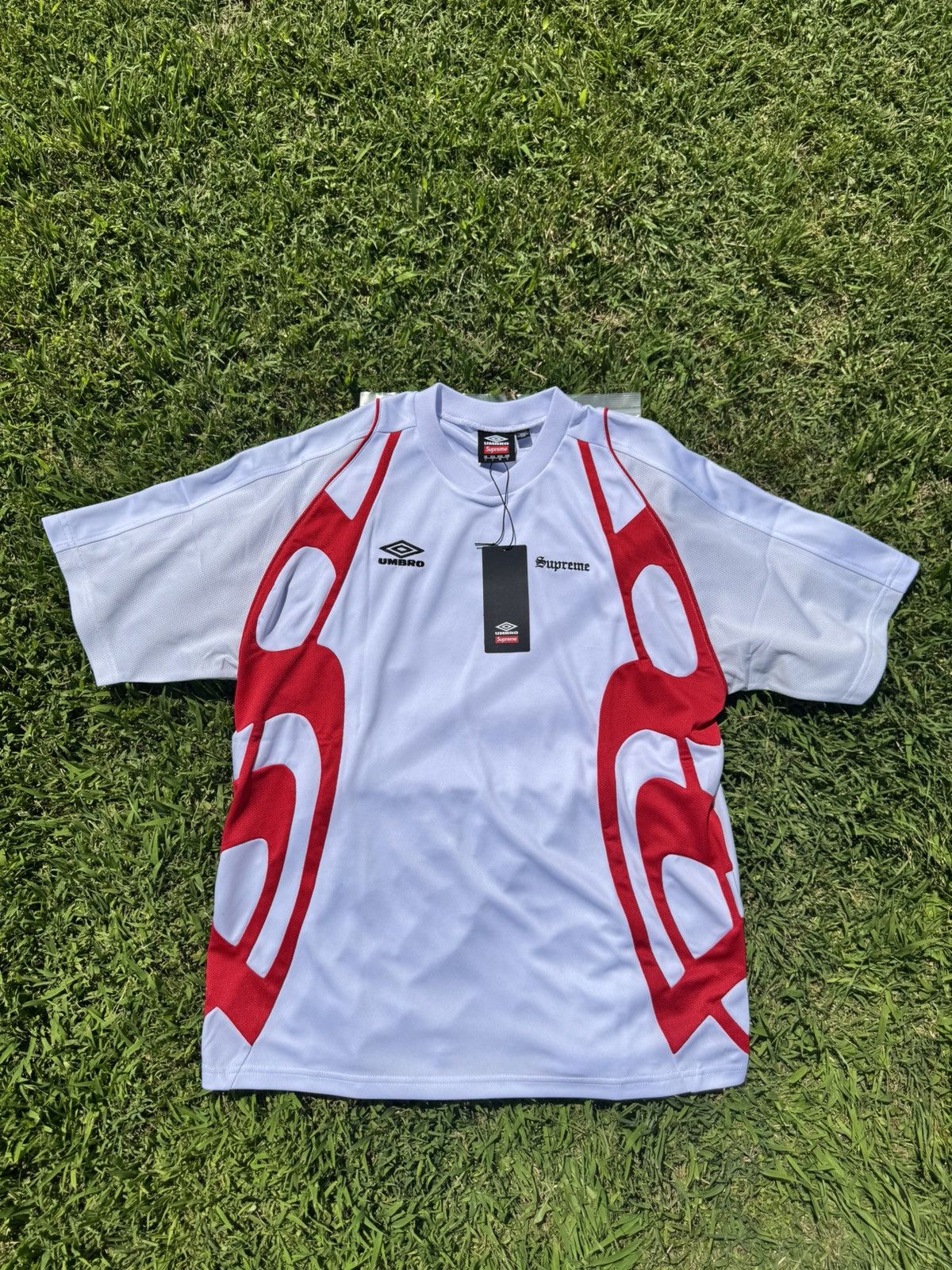 Supreme × Umbro Supreme/ Umbro Old English Soccer Jersey (BRAND