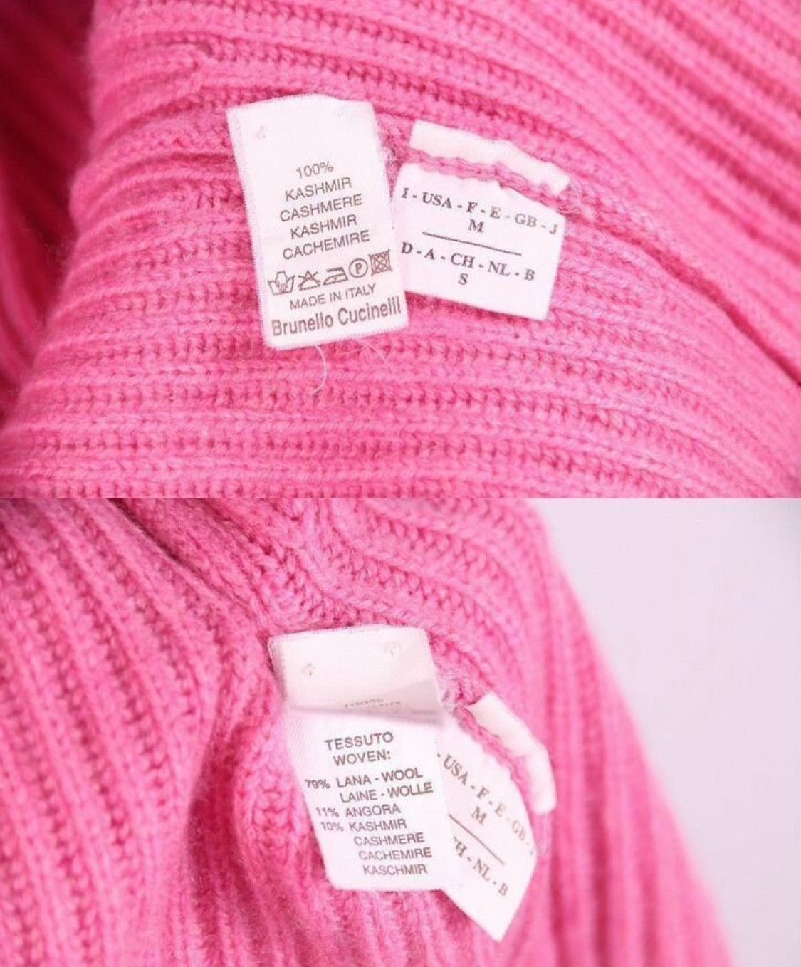 Brunello Cucinelli Brunello Cucinelli Baby Pink Cashmere Zip Up Cardigan Sweat Size M / US 6-8 / IT 42-44 - 5 Thumbnail