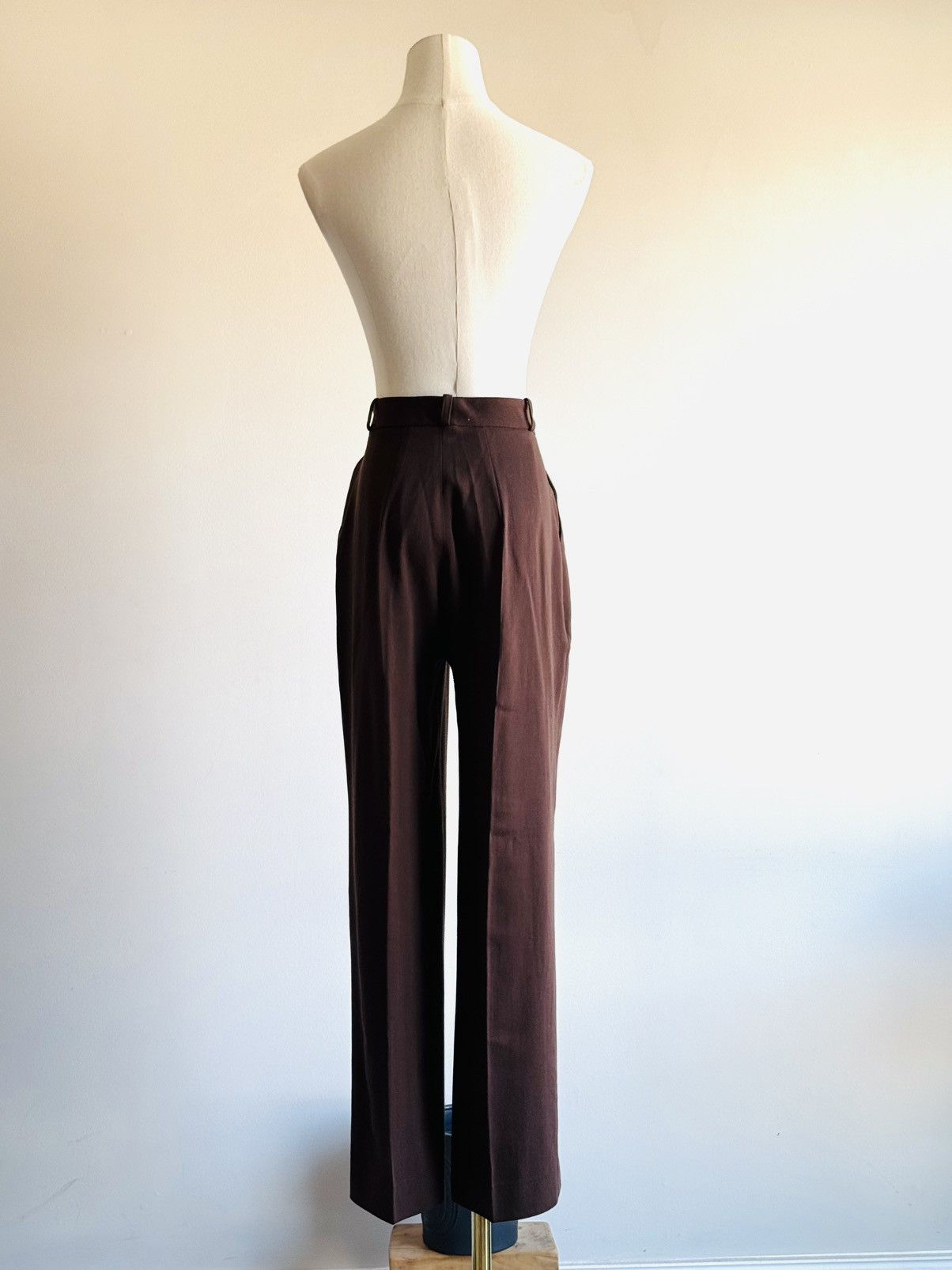 Vintage × plein sud Vintage Plein Sud Chocolate brown wool trousers sz 40 Size 28" / US 6 / IT 42 - 2 Thumbnail