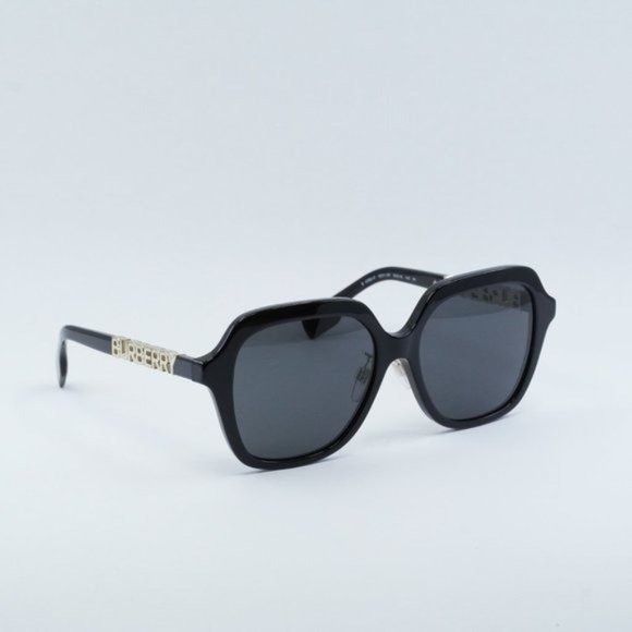 image of New Burberry Joni Be4389F 300187 Black Dark Grey Sunglasses, Women's