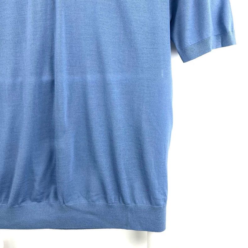 Prada Prada Triangle blue polo knitted short sleeves 2505-Nextarr Size US L / EU 52-54 / 3 - 5 Thumbnail