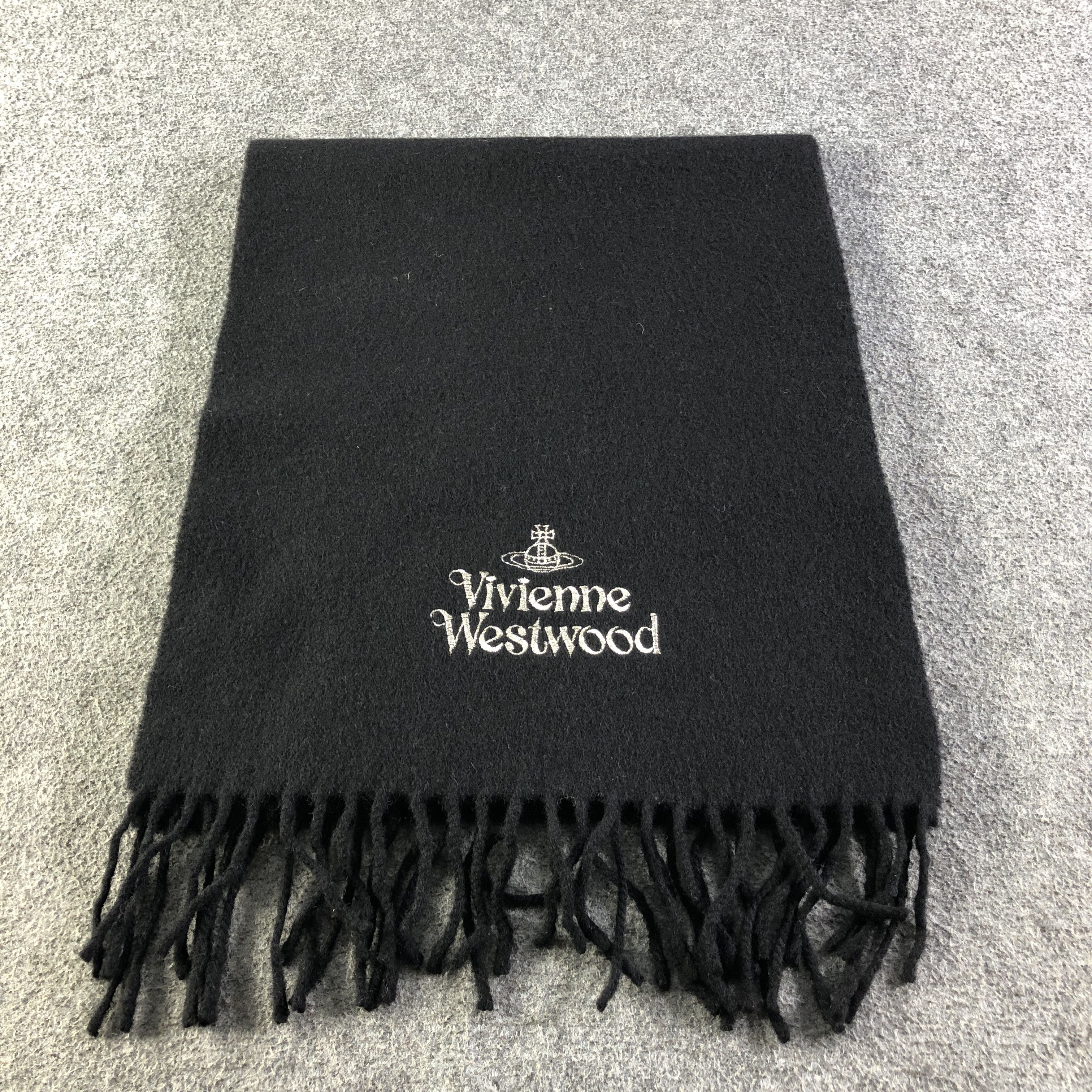 Vivienne Westwood Vivienne Westwood Plain Wool Scarf Muffler V2693 Size ONE SIZE - 3 Thumbnail