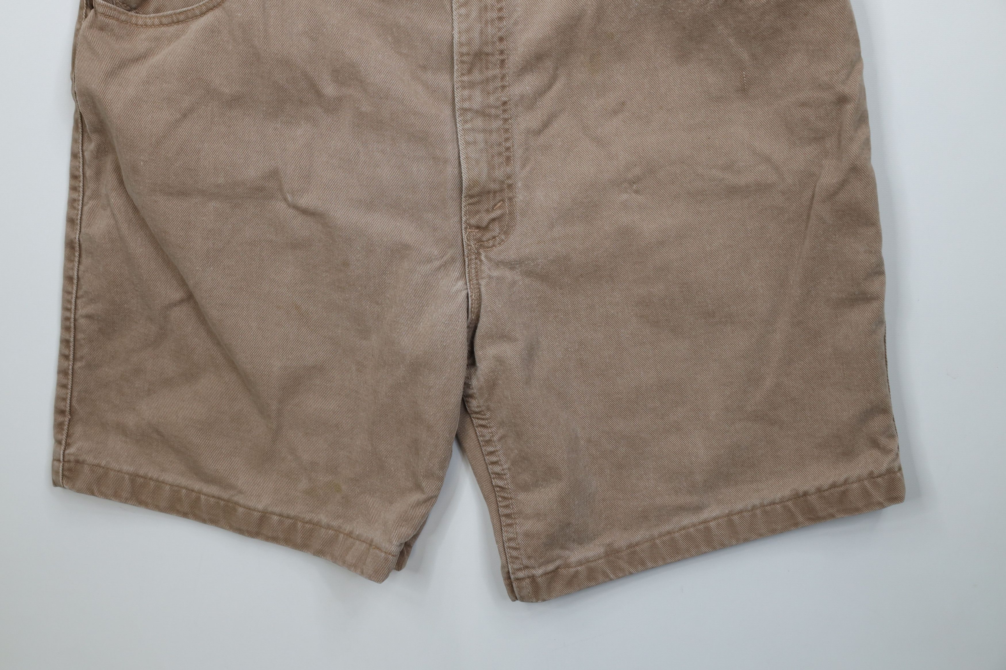 Levi's Vintage 90s Levis Loose Denim Jean Shorts Brown Cotton USA Size US 42 / EU 58 - 4 Thumbnail