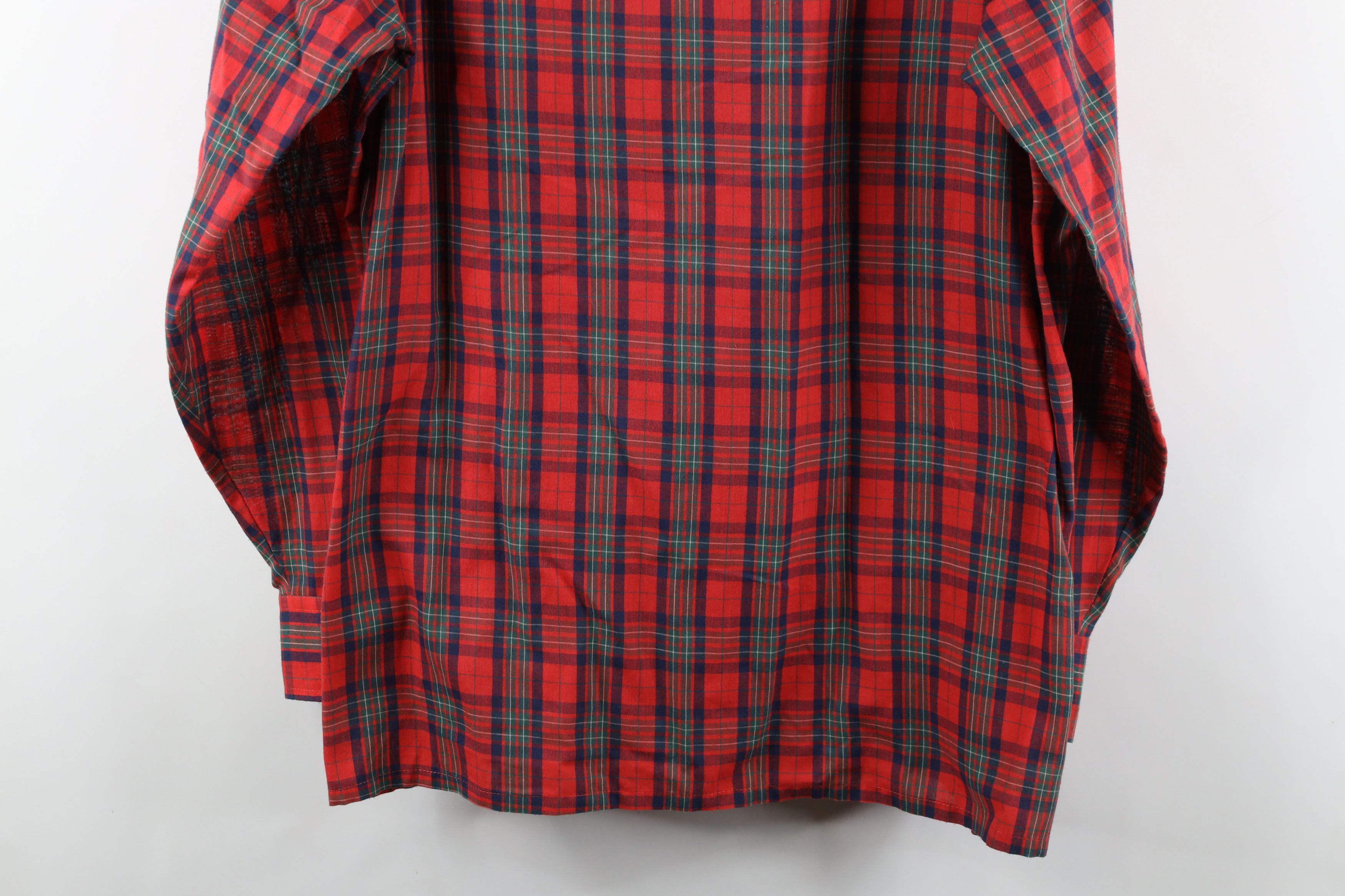 Vintage Vintage 70s Streetwear Long Sleeve Button Shirt Plaid Size US L / EU 52-54 / 3 - 9 Thumbnail