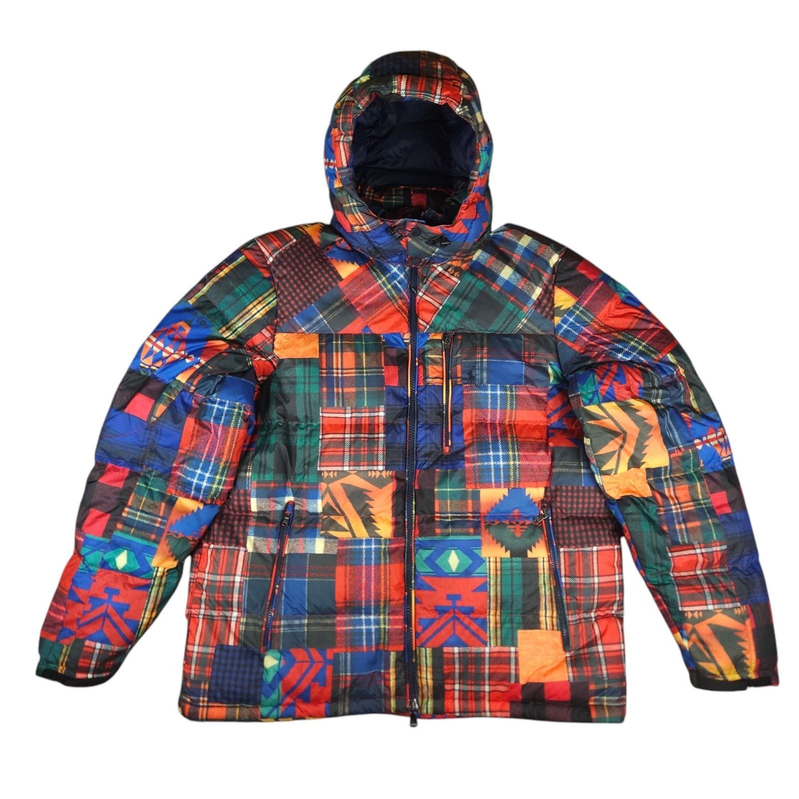 Polo Ralph Lauren Polo Ralph Lauren Patchwork Down Puffer Aztec Jacket XLT Size US XL / EU 56 / 4 - 1 Thumbnail