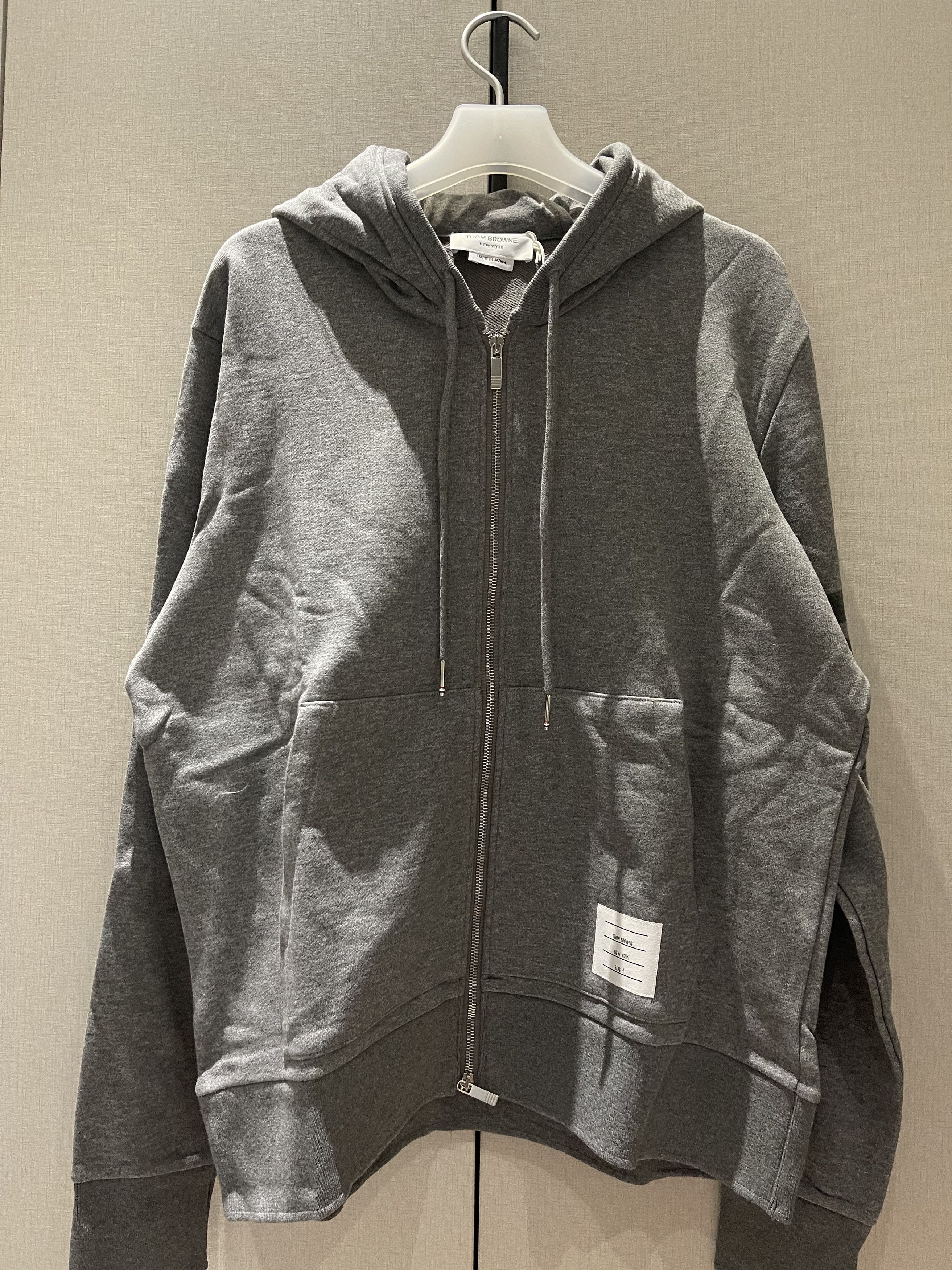 Thom Browne Thom Browne Zip Hoodie Grey Size US XL / EU 56 / 4 - 1 Thumbnail