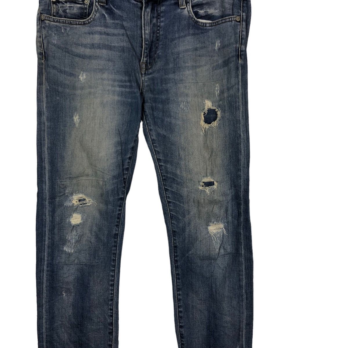 Japanese Brand 🔥RARE PUNK STYLE DISTRESSED DENIM UNIQLO JEANS JAPAN MADE Size US 34 / EU 50 - 10 Thumbnail