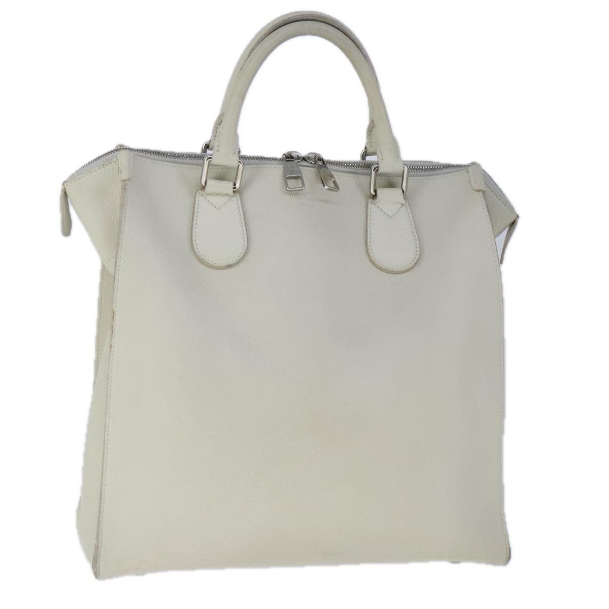 Louis Vuitton LOUIS VUITTON Naxos Cabas Hand Bag Leather White M95887 Size ONE SIZE - 1 Thumbnail