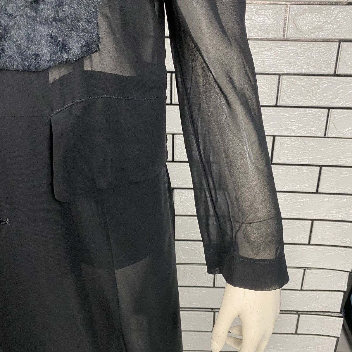 Comme des Garcons 🔥AD2015 COMME DES GARCONS SHEER DRAPED DUSTER DRESS RUNWAY Size XS / US 0-2 / IT 36-38 - 18 Thumbnail