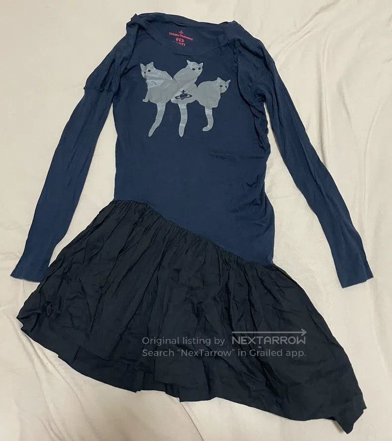 Vivienne Westwood Vivienne Westwood Silver cat heart Saturn print irregular Size M / US 6-8 / IT 42-44 - 6 Thumbnail