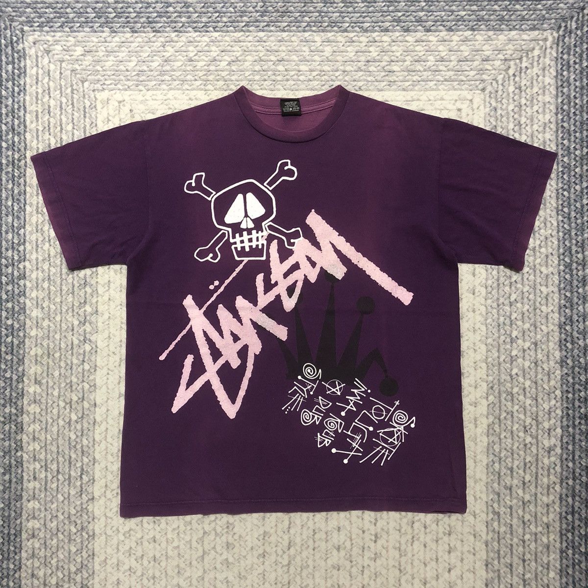 Stussy 🔥Rare Sunfaded Vintage Stussy ‘Rat Patrol’ Multilogo Tees Size US XL / EU 56 / 4 - 1 Thumbnail