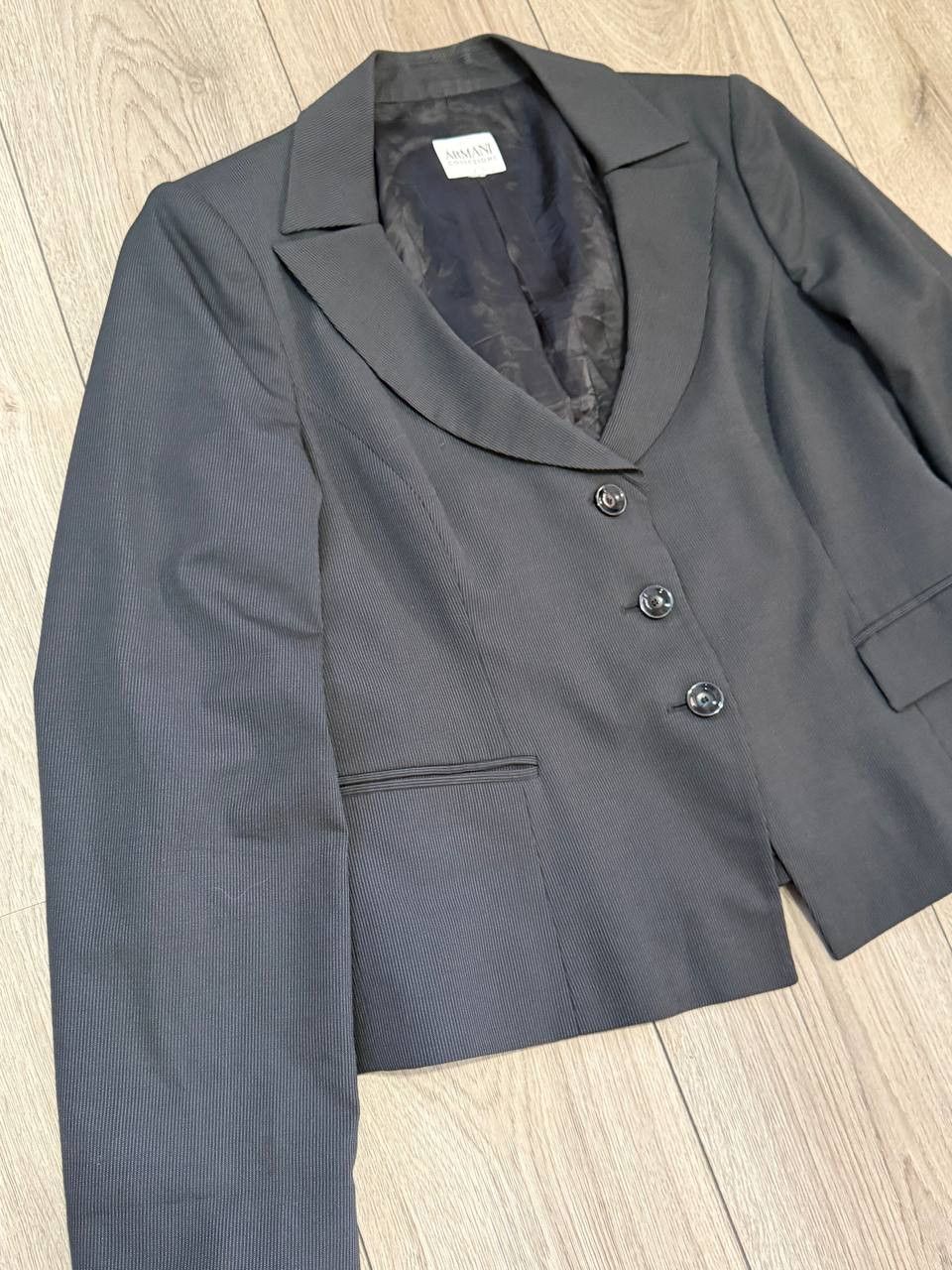 Armani Collezioni Armani Collezioni Women Luxury Blazer Jacket Size M Gray Size M / US 6-8 / IT 42-44 - 2 Thumbnail