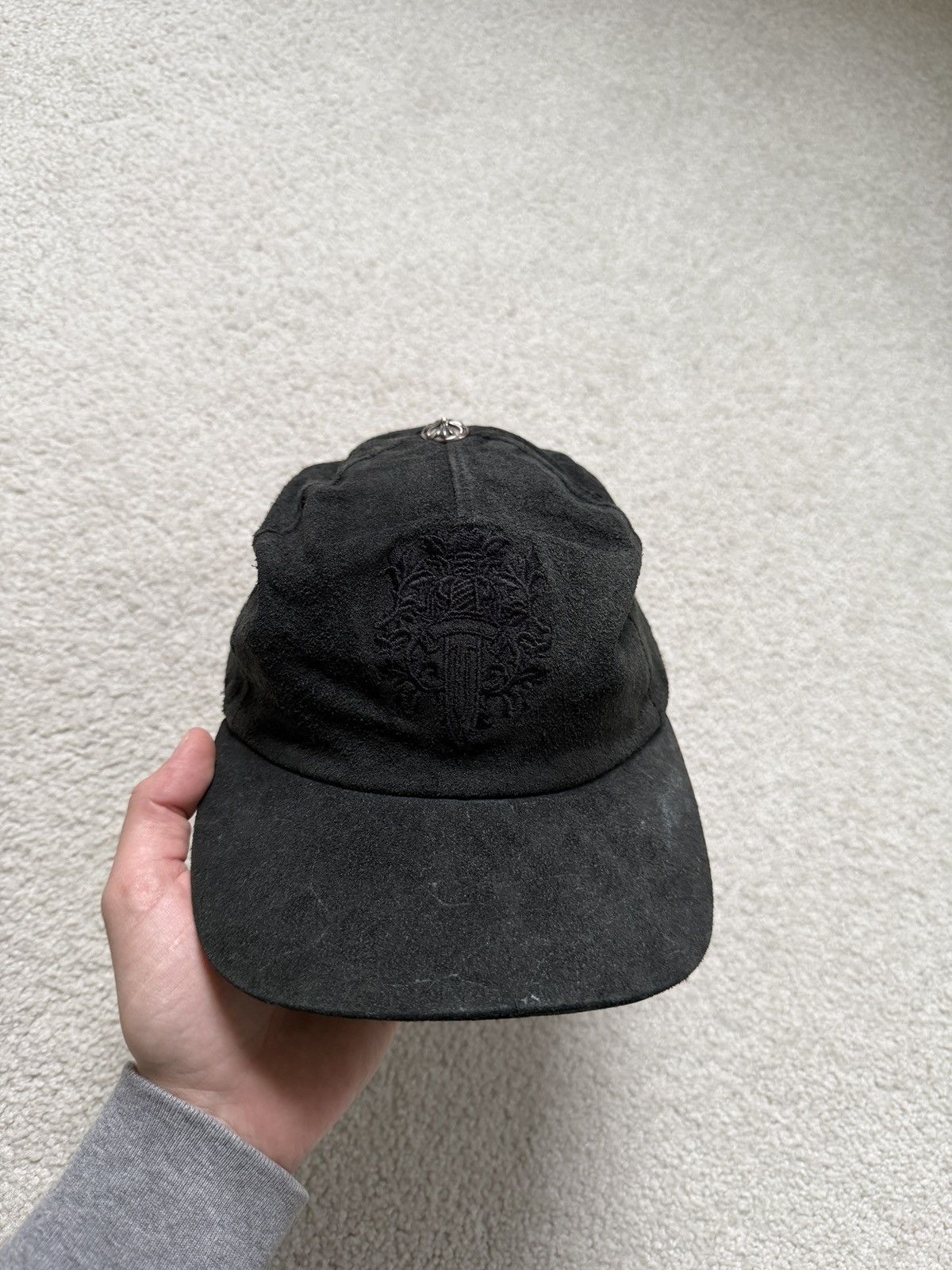 Chrome Hearts CH SUEDE CAP Size ONE SIZE - 4 Thumbnail