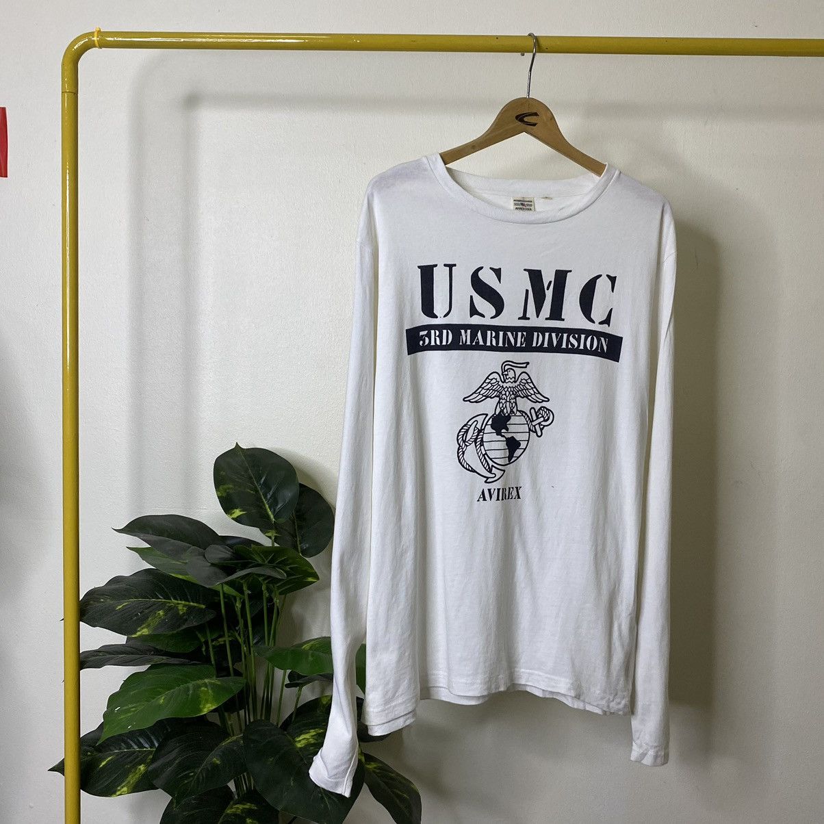 Avirex × Vintage Vintage Y2K Avirex x USMC 3rd Marine Division LS T Shirt Size US L / EU 52-54 / 3 - 1 Thumbnail