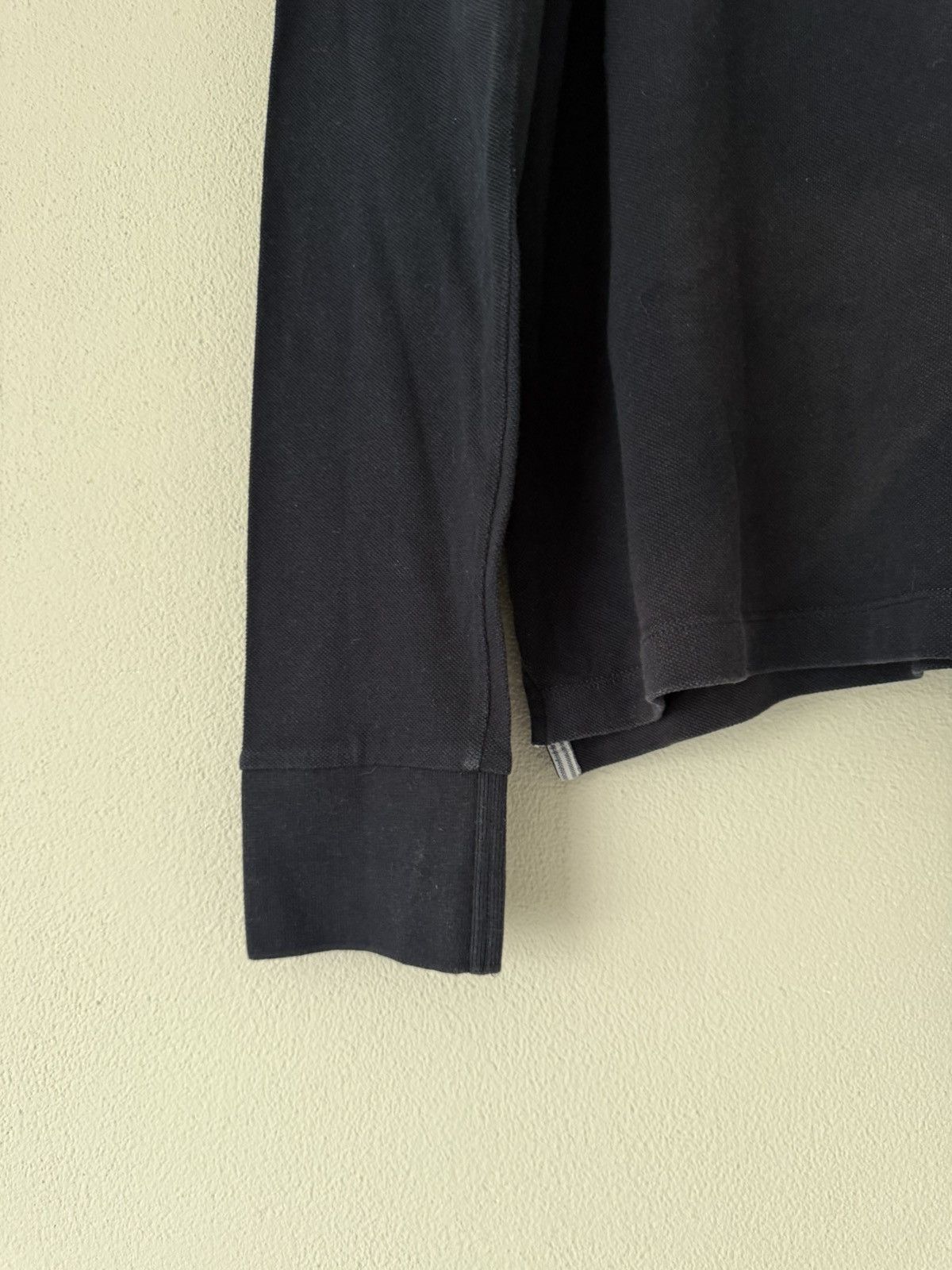 Moncler Gamme Bleu Long Sleeve Polo with Arm Stripe Size US M / EU 48-50 / 2 - 6 Thumbnail
