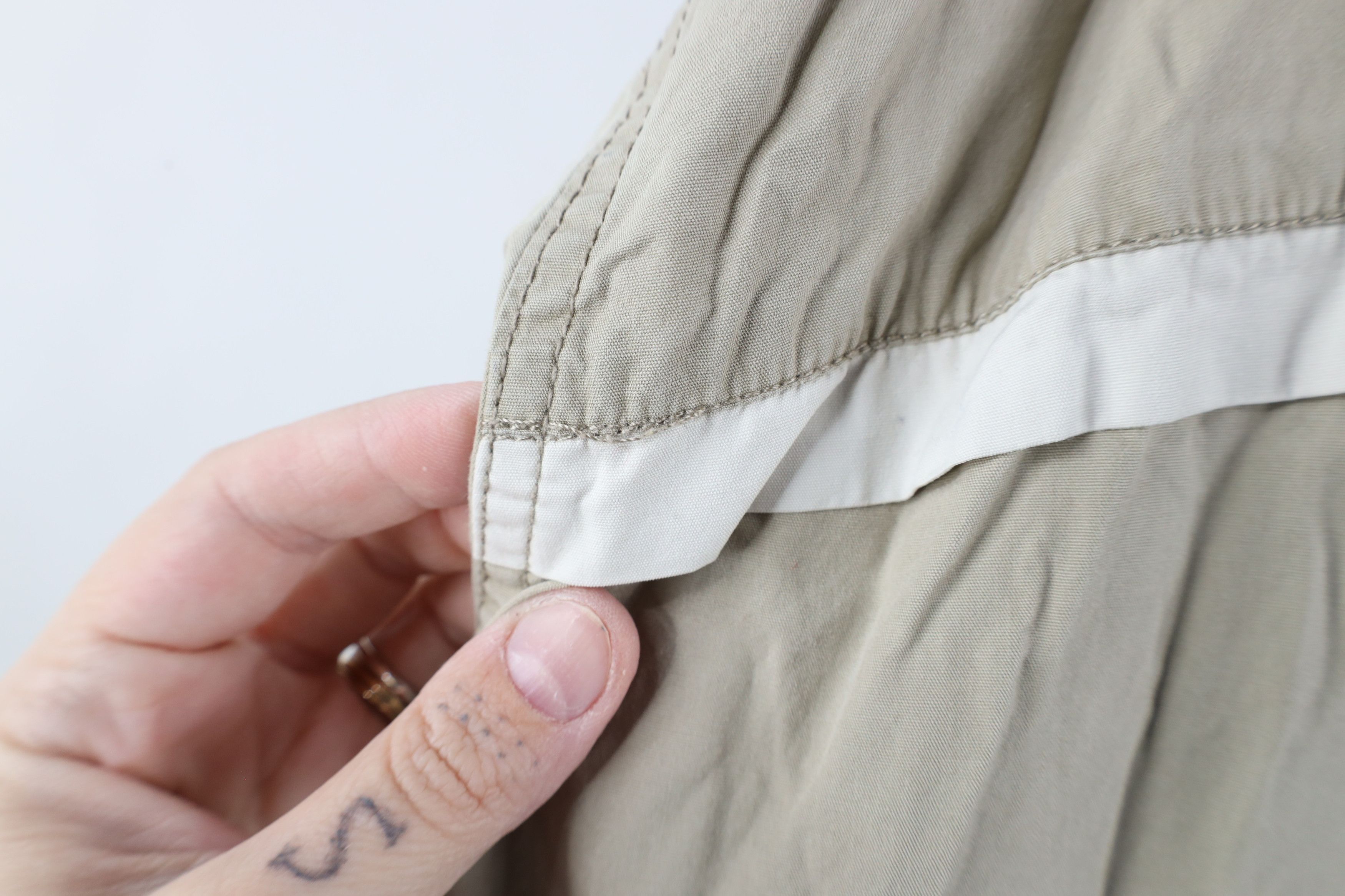 Gap × Vintage Vintage 90s Gap Full Zip Hooded Windbreaker Jacket Beige Size US XXL / EU 58 / 5 - 10 Thumbnail